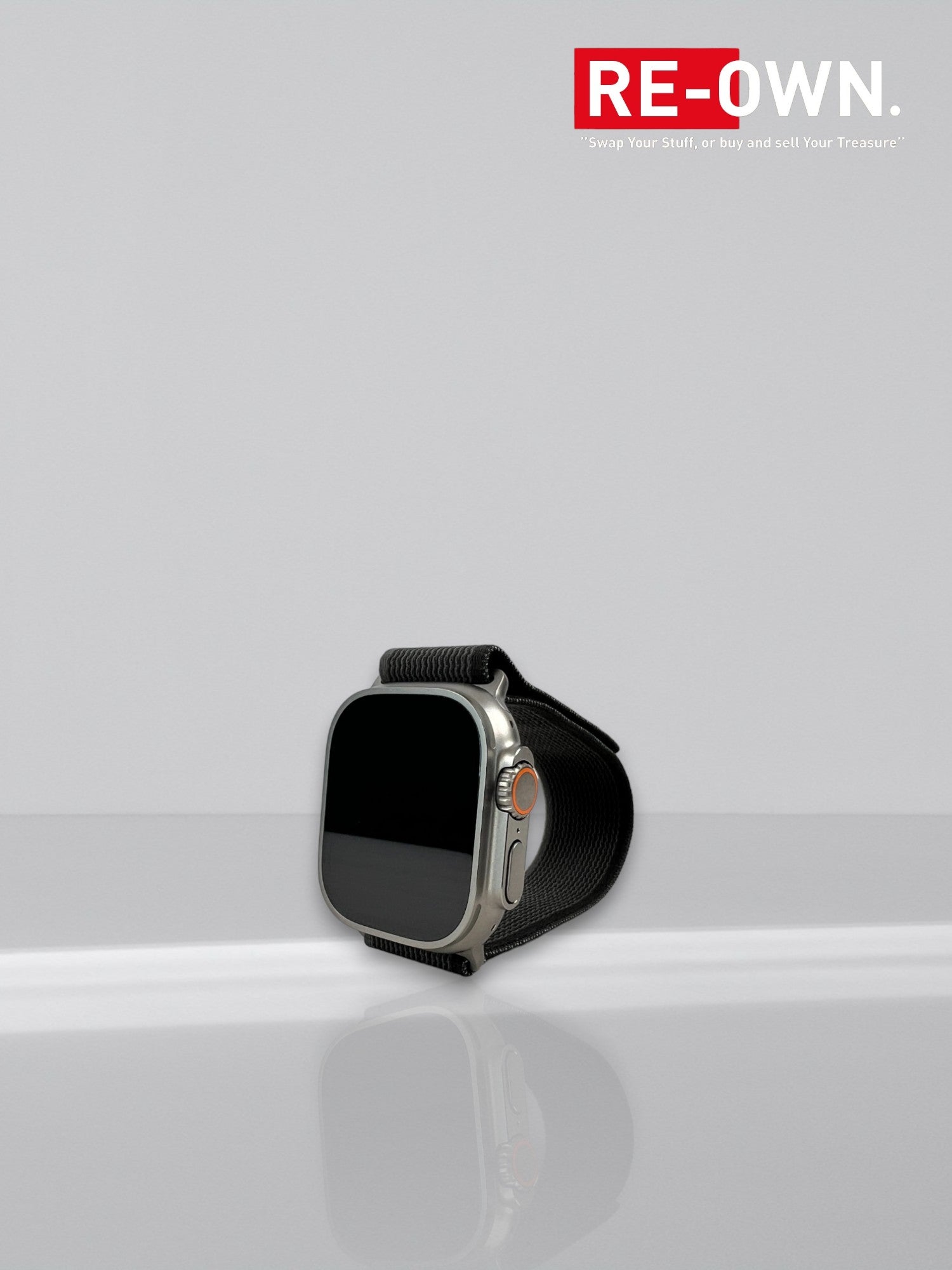 Apple Watch Ultra 41mm Zwarte/ Grijze Band Medium/ Large