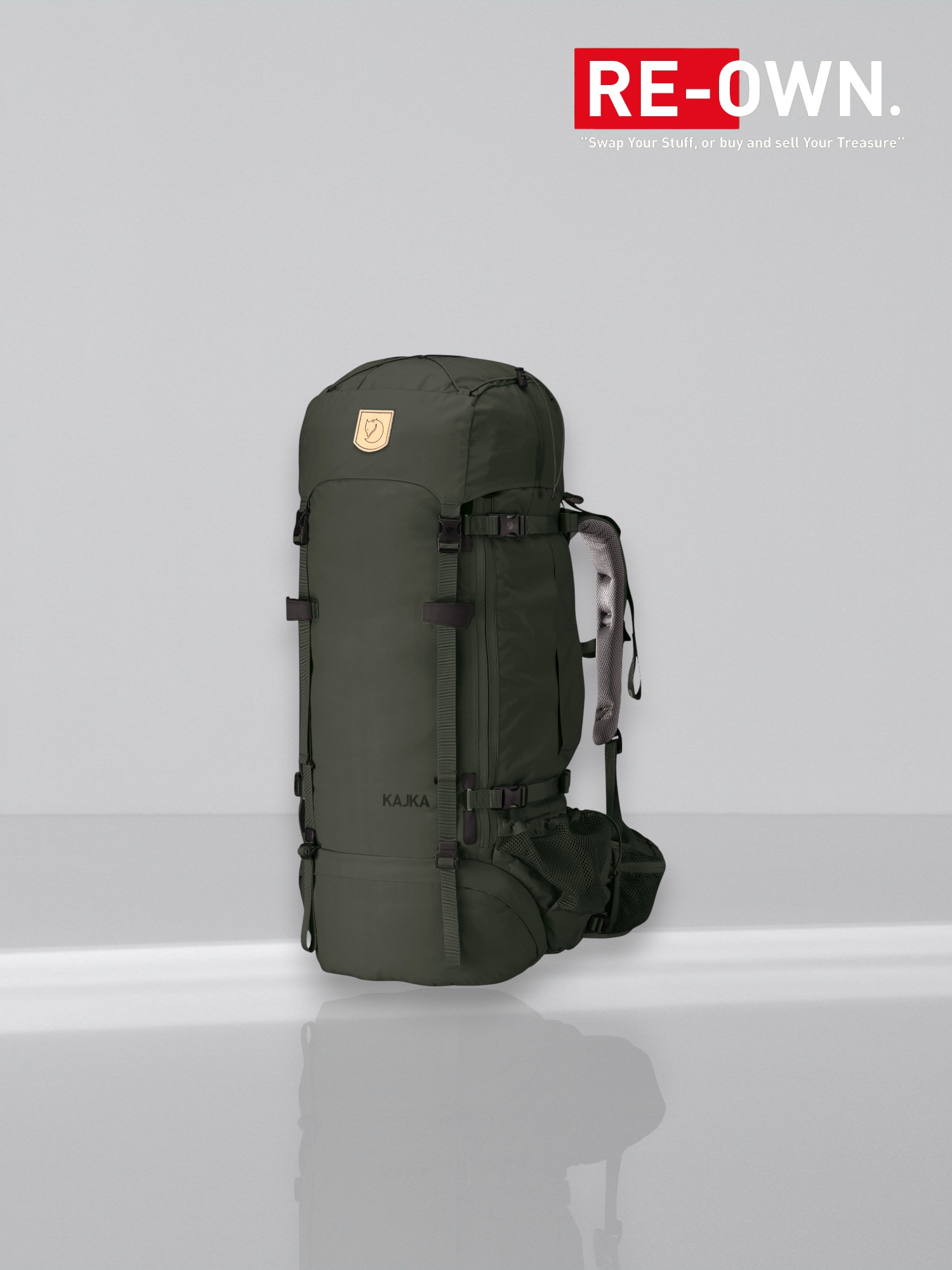 Fjallraven Kajka 65 Backpack Unisex donkergroen / Forest Green