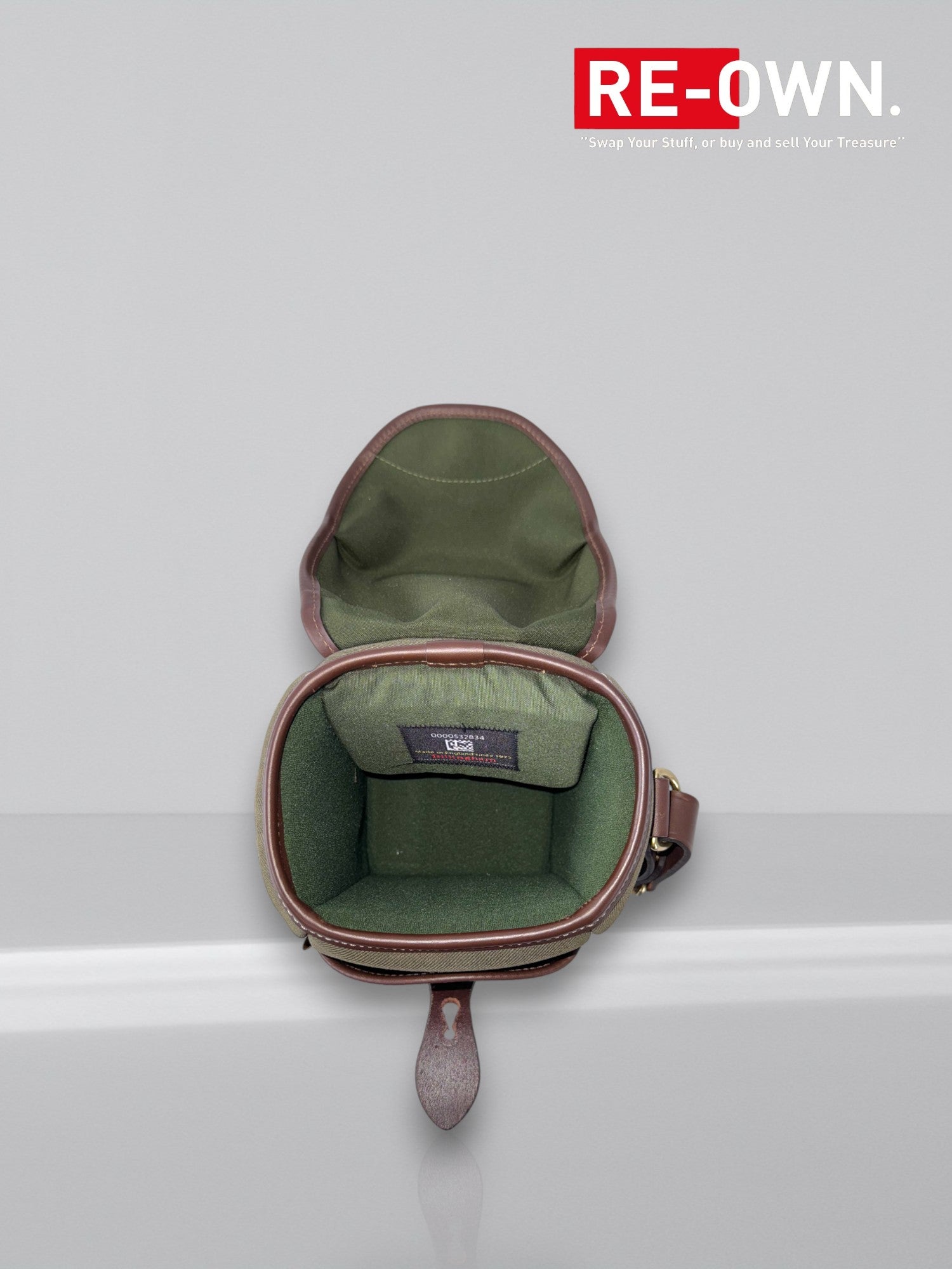 Billingham 72 Sage Fibrenyte/Chocolate schoudertas/cameratas