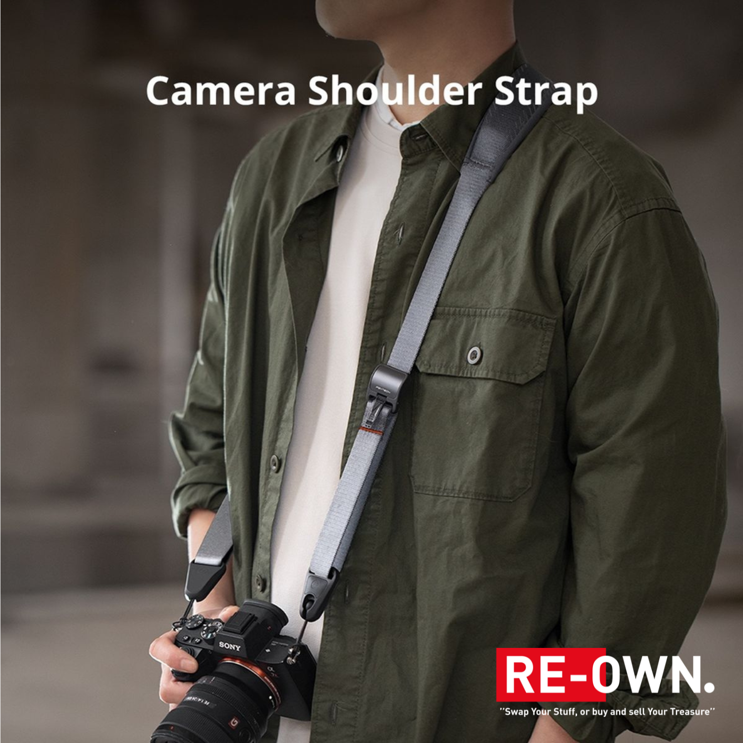 Pgytech Camera Shoulder Strap(Rock Grey)