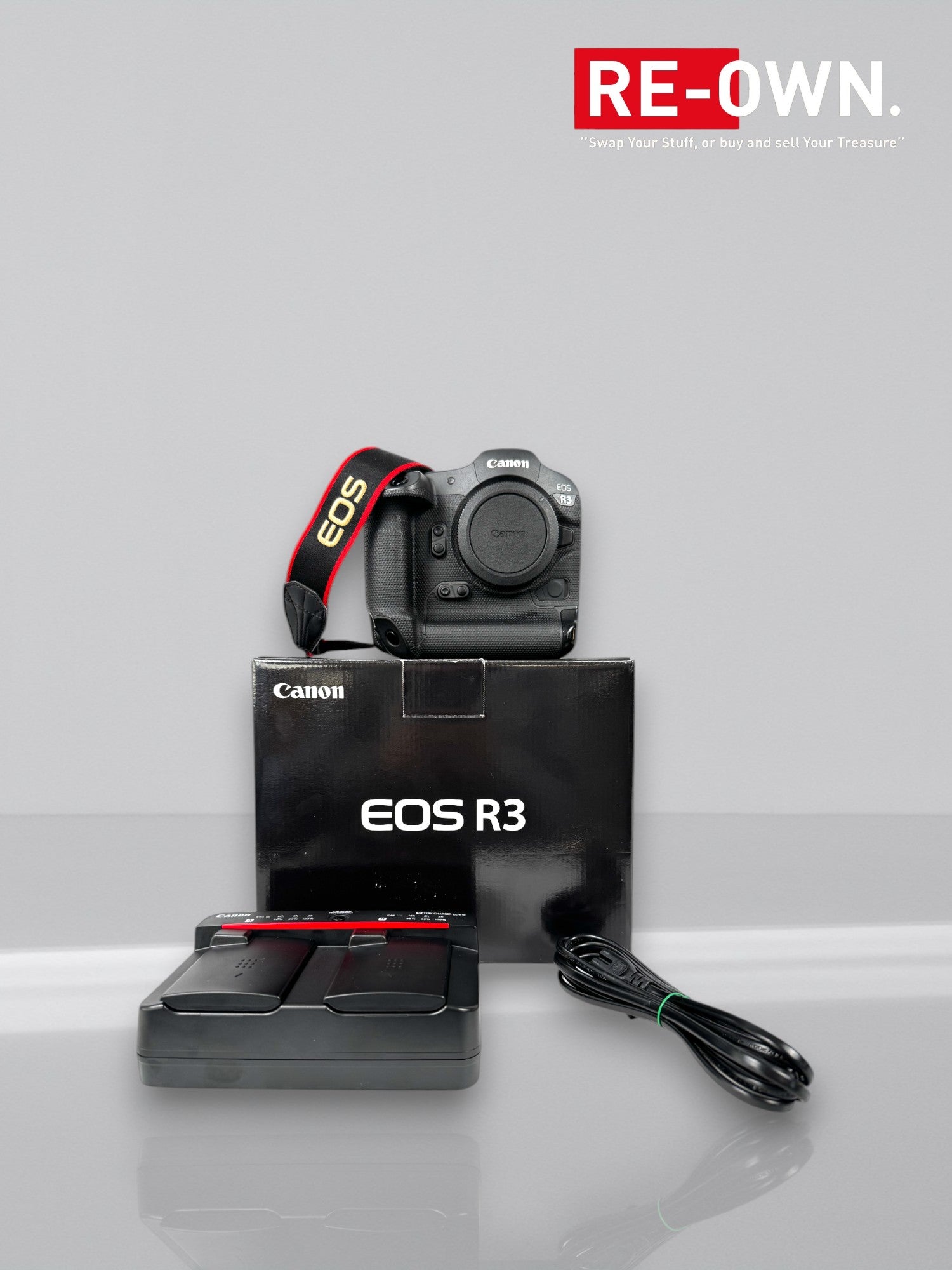 Canon eos R3 body + extra Canon batterij (incl. BTW factuur)