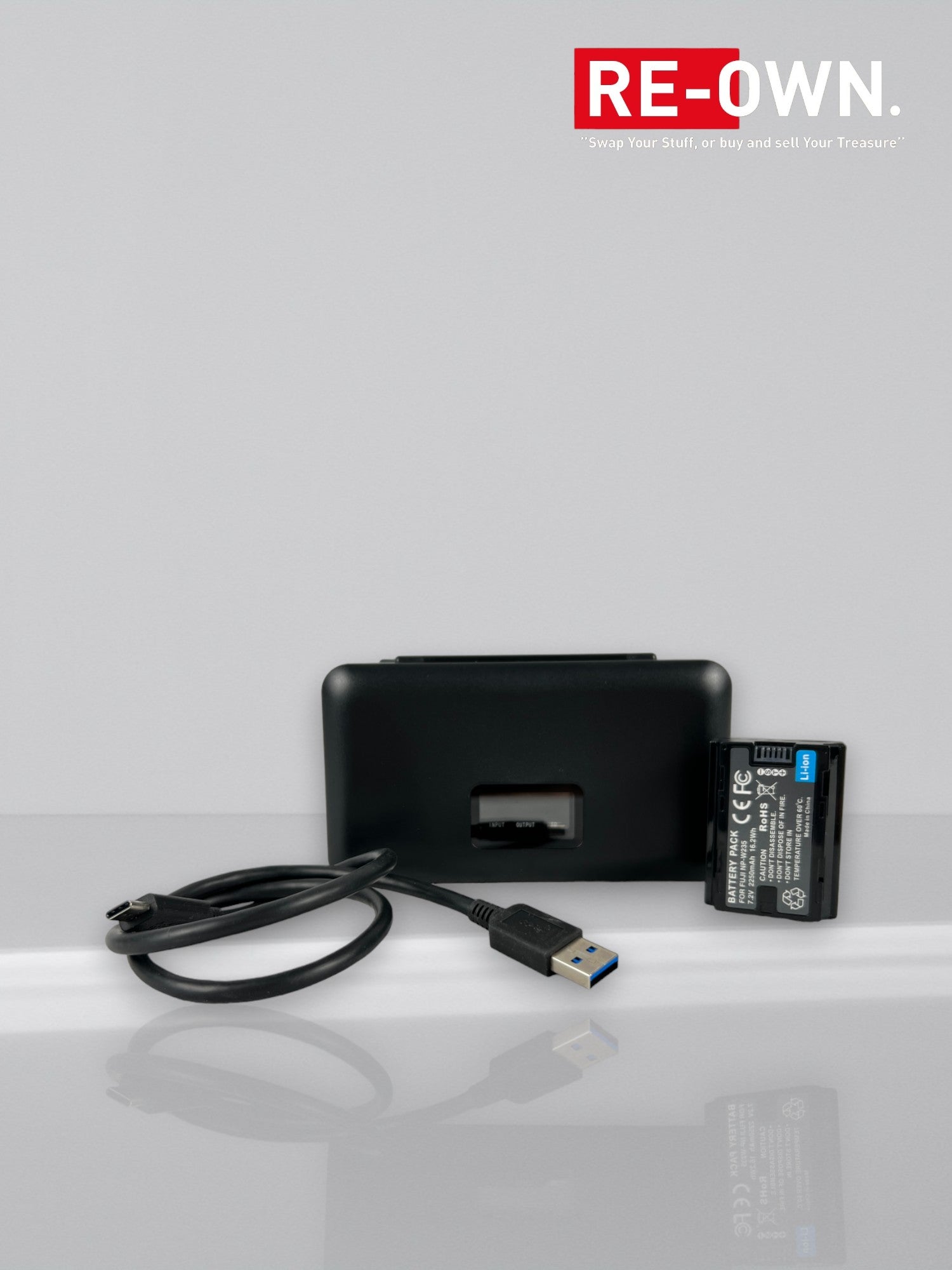 Mcoplus Duocharger USB Fujifilm NP-W235 SD + 1 batterij