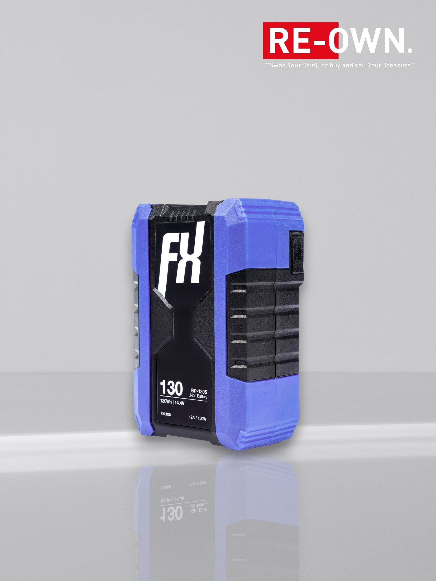FXLion Cool Black V-Mount Battery 14.4V 130WH | w/ USB.D-Tap