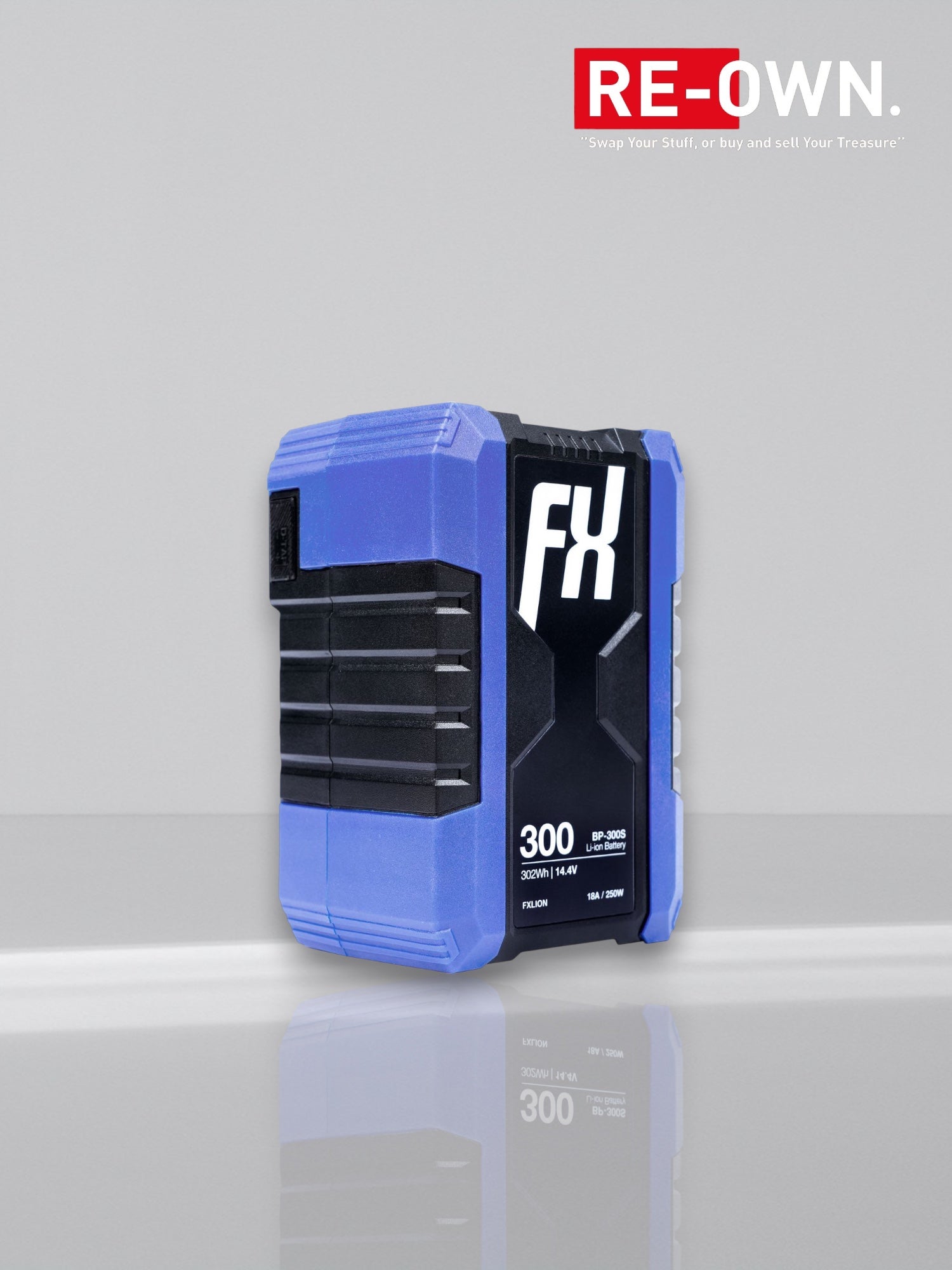 FXLion Cool Black V-Mount Battery 14.4V 302WH | w/ USB D-Tap