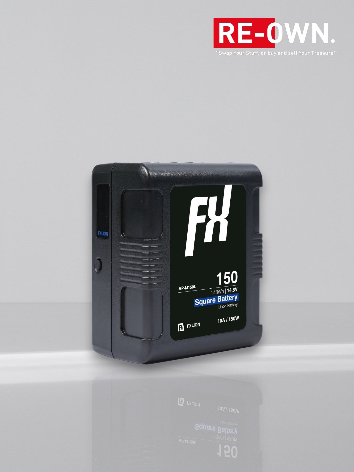 FXLion Cool Blue Smart Square Battery - 14.8V / 148WH V-Mount Battery