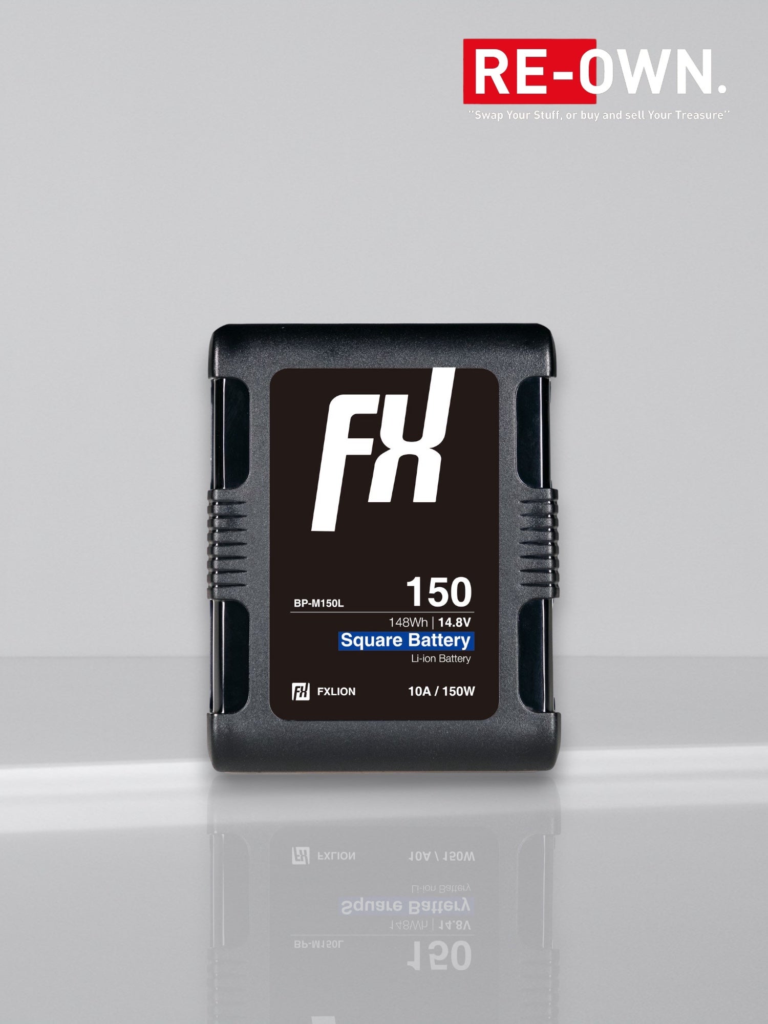 FXLion Cool Blue Smart Square Battery - 14.8V / 148WH V-Mount Battery
