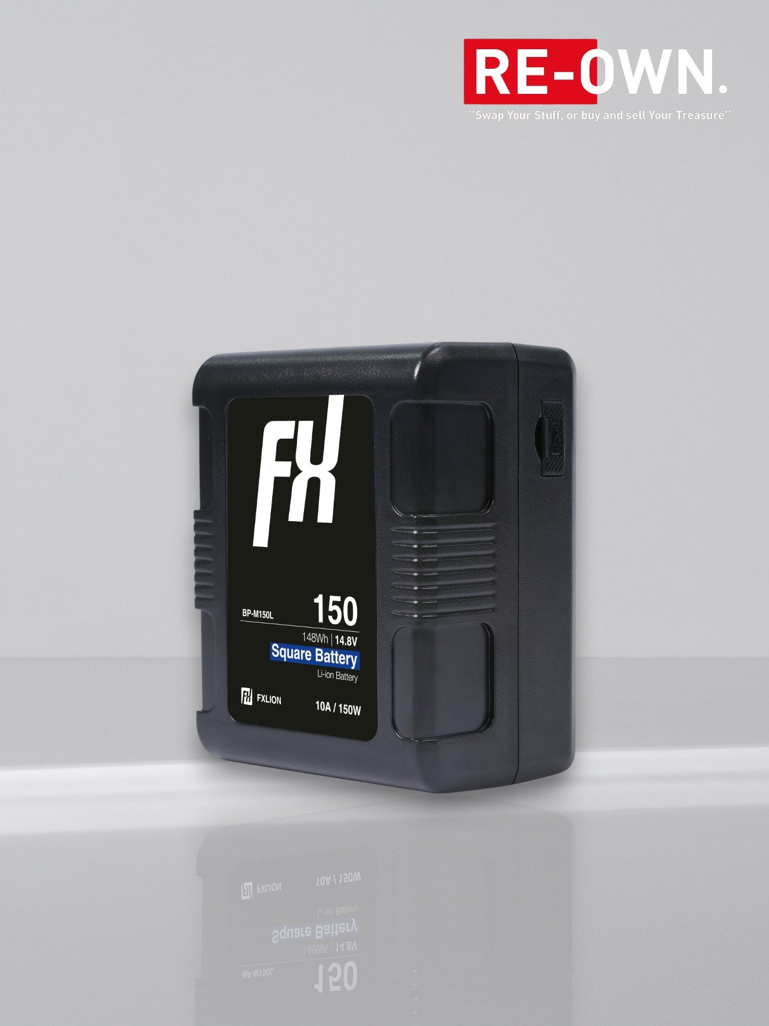 FXLion Cool Blue Smart Square Battery - 14.8V / 148WH V-Mount Battery