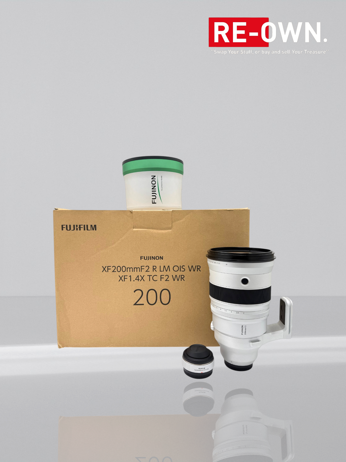 Fujifilm XF 200mm f/2.0 R LM OIS WR + XF1.4 TC F2 WR (teleconverter)