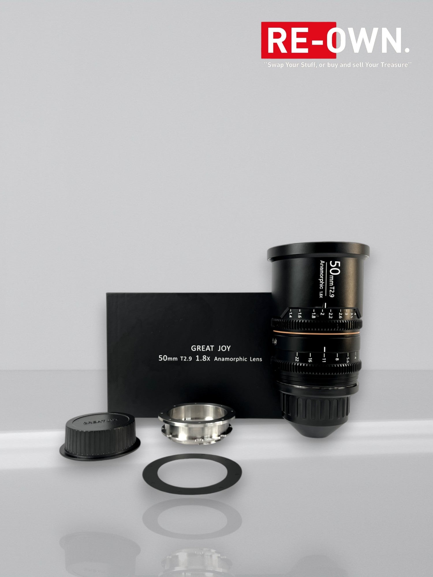 Great Joy 50mm T2.9 1.8x Anamorphic lens Canon EF + PL mount