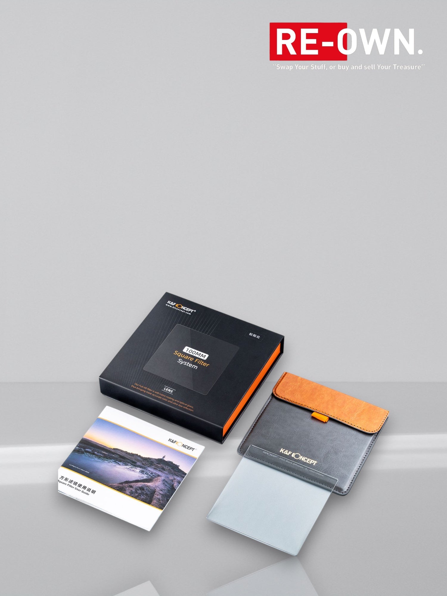 K&F Concept 100x100 1/1 Black Diffusion Filter