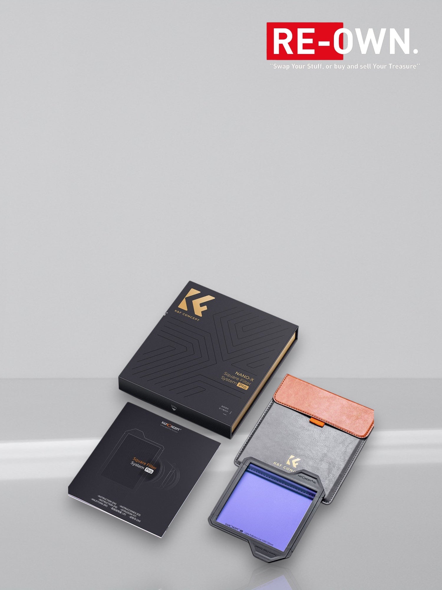 K&F Concept 100x100 Natural Light Filter w/ Frame (X-PRO)