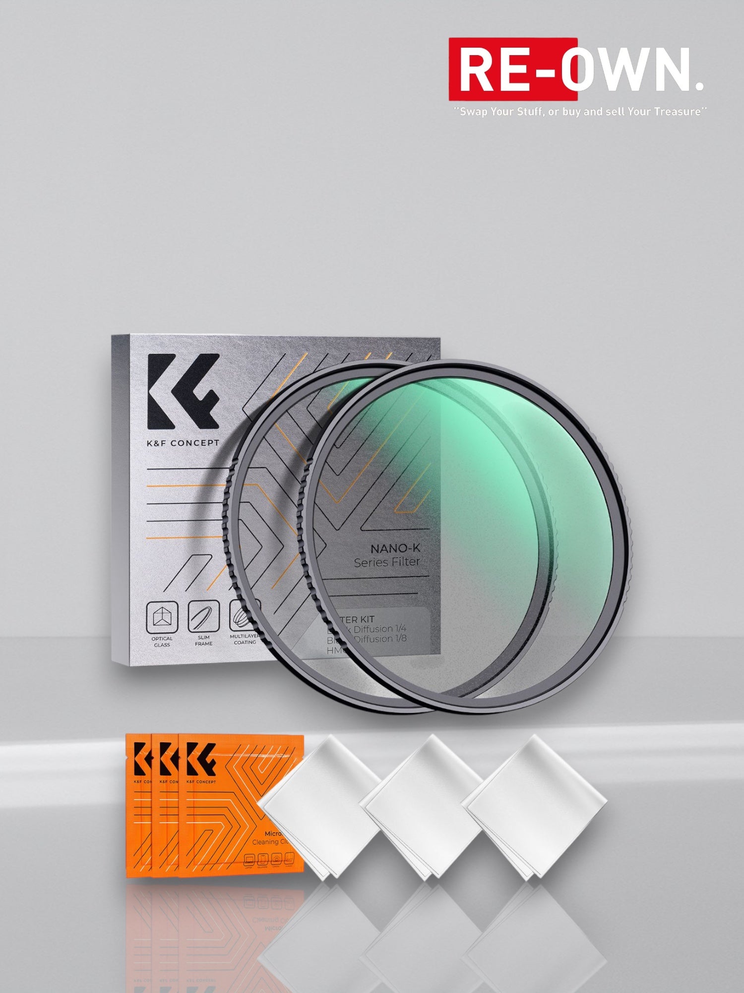 K&F Concept 1/4+1/8 Black Mist Filter Set Nano K 72mm