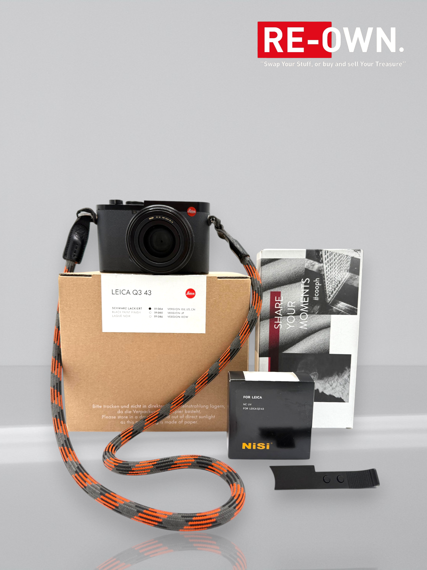 Leica Q3 43mm 19084 + Leica factuur + extra's