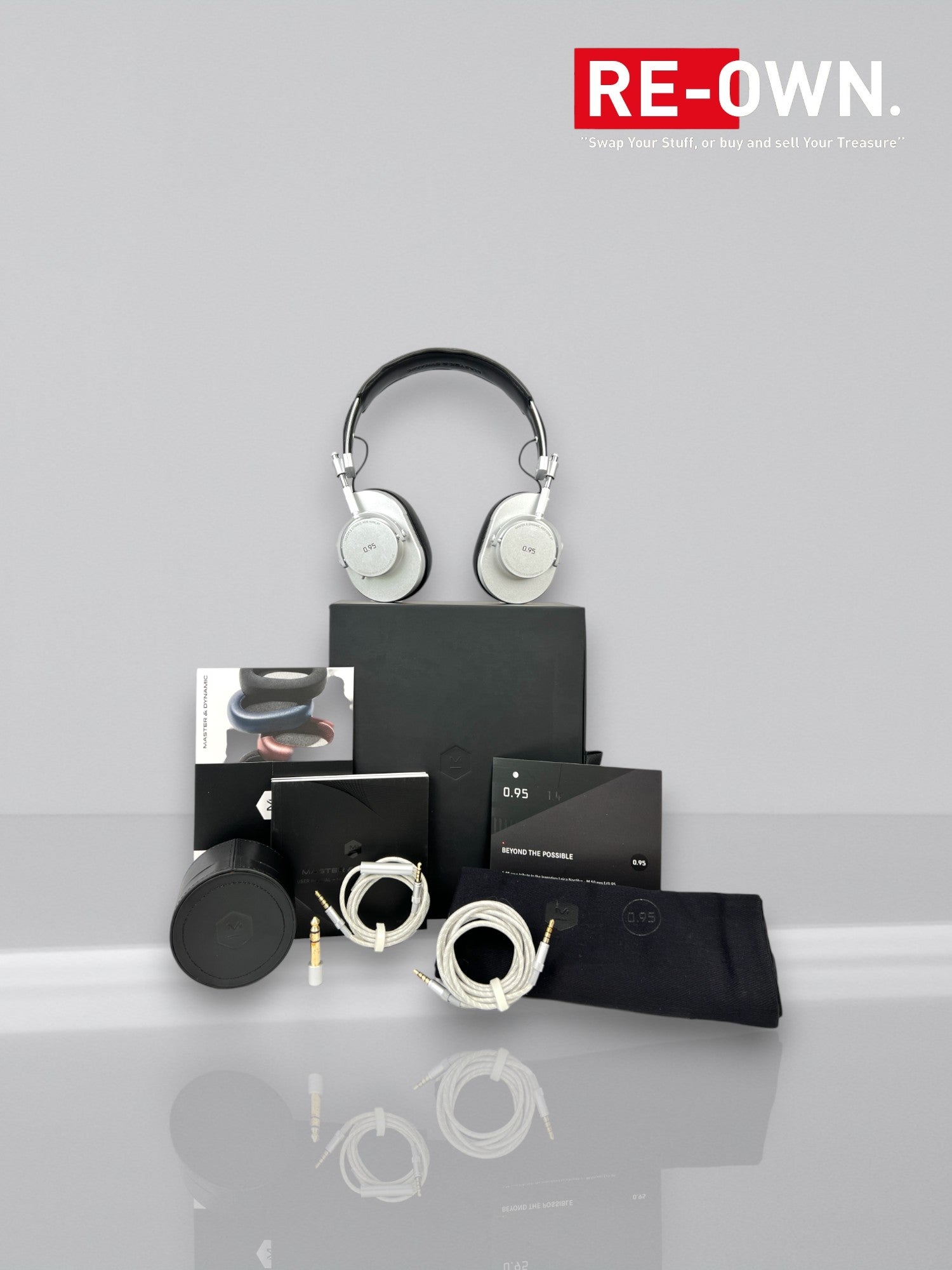 Master & Dynamics MH40 koptelefoon (nieuw in doos) Zilver / Leica Design