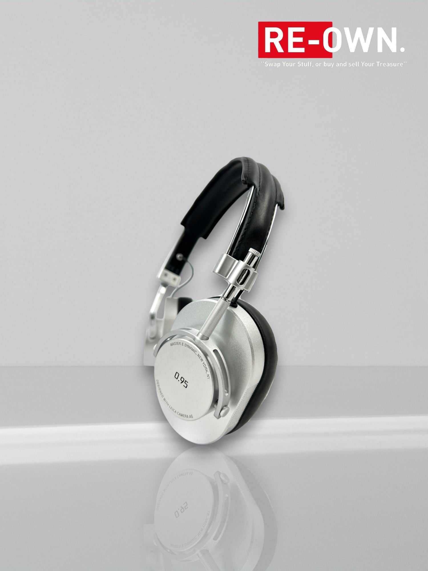 Master & Dynamics MH40 koptelefoon (nieuw in doos) Zilver / Leica Design