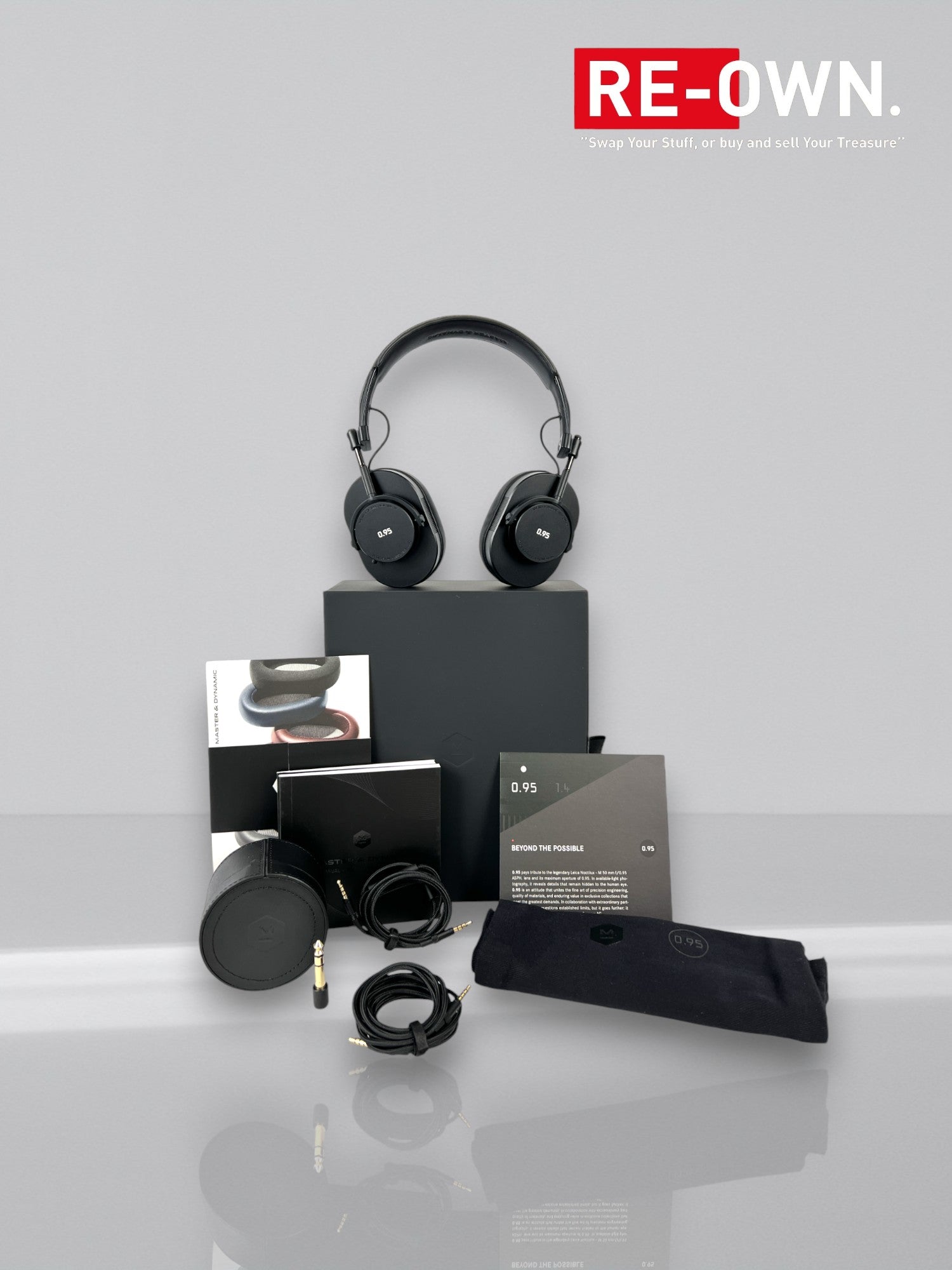 Master & Dynamics MH40 koptelefoon (nieuw in doos) Zwart Leica Design