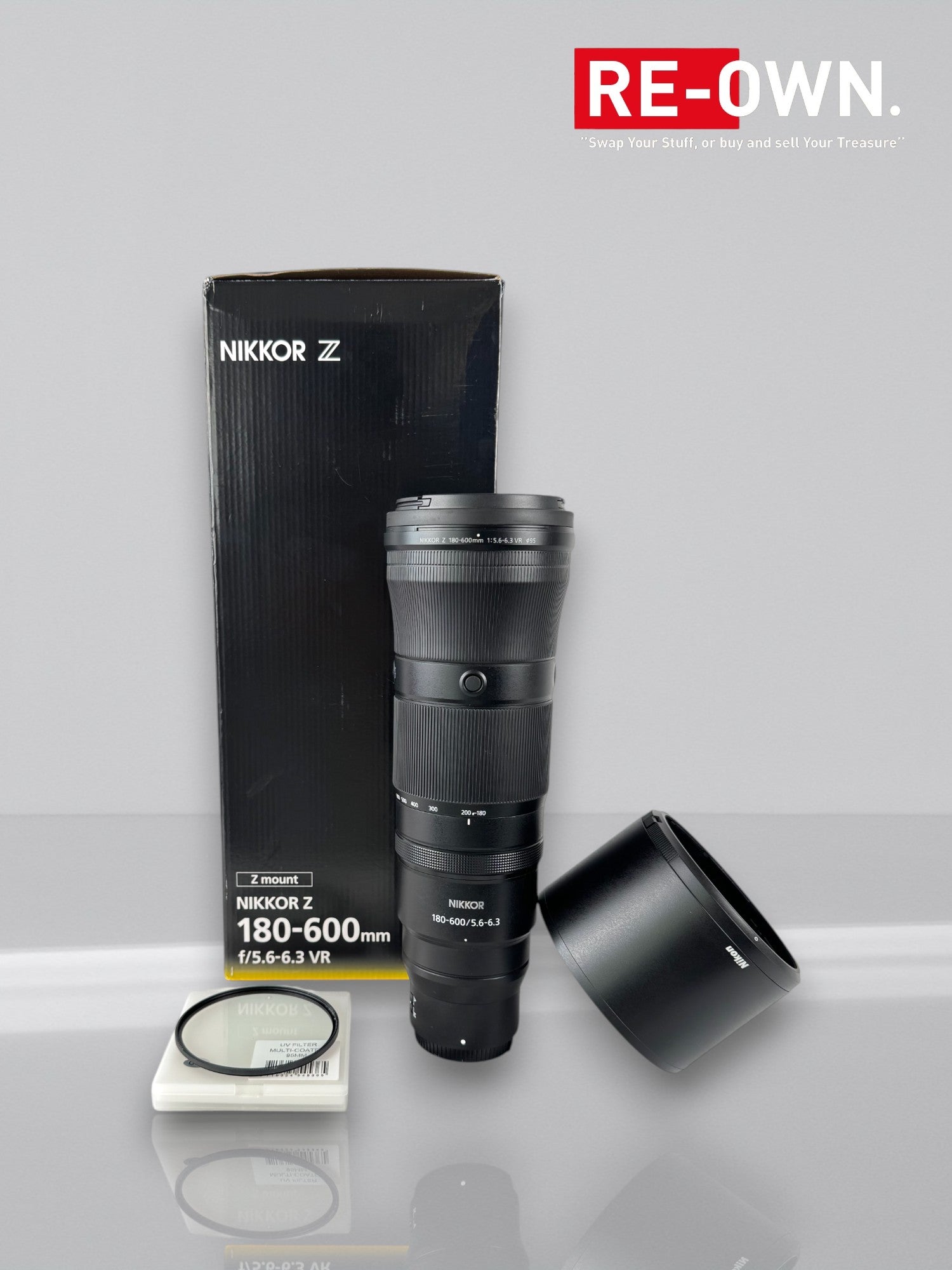 Nikon Z 180-600mm F/5.6-6.3 VR + UV filter