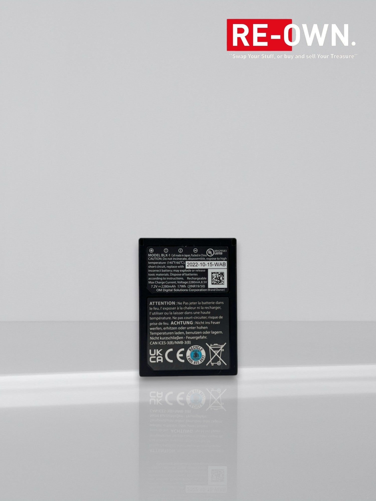 OM SYSTEM BLX-1 batterij Olympus (100% origineel) (kopie)