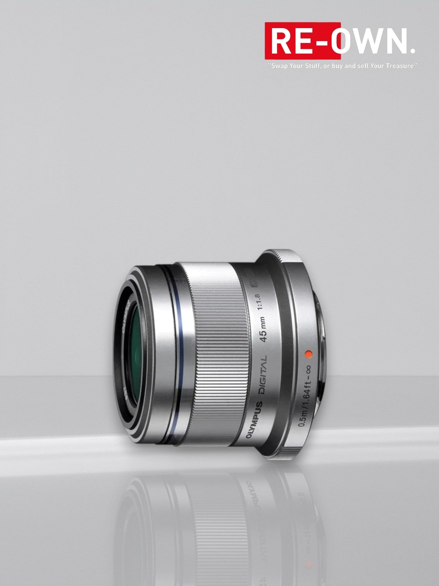 Olympus M.Zuiko Digital 45mm F/1.8 zilver