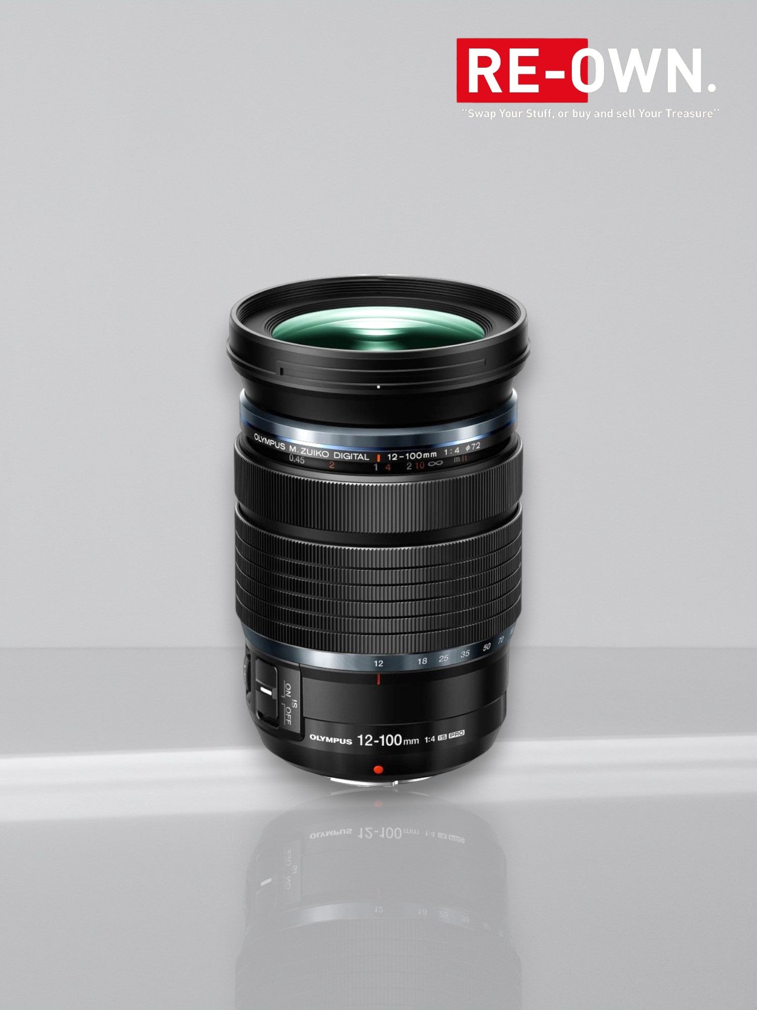 M.Zuiko Digital ED 12-100mm f/4.0 IS Pro w/ Lens Hood & Lens
