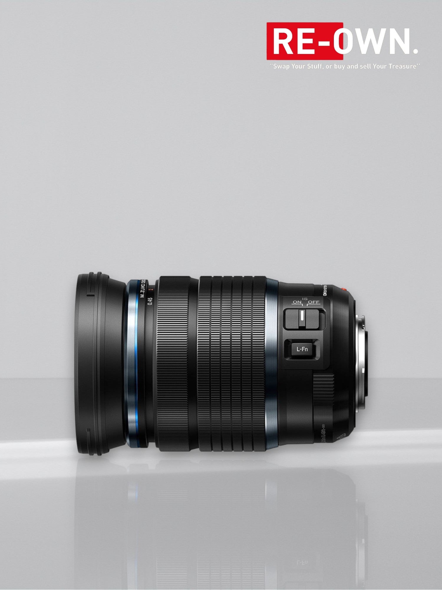 M.Zuiko Digital ED 12-100mm f/4.0 IS Pro w/ Lens Hood & Lens