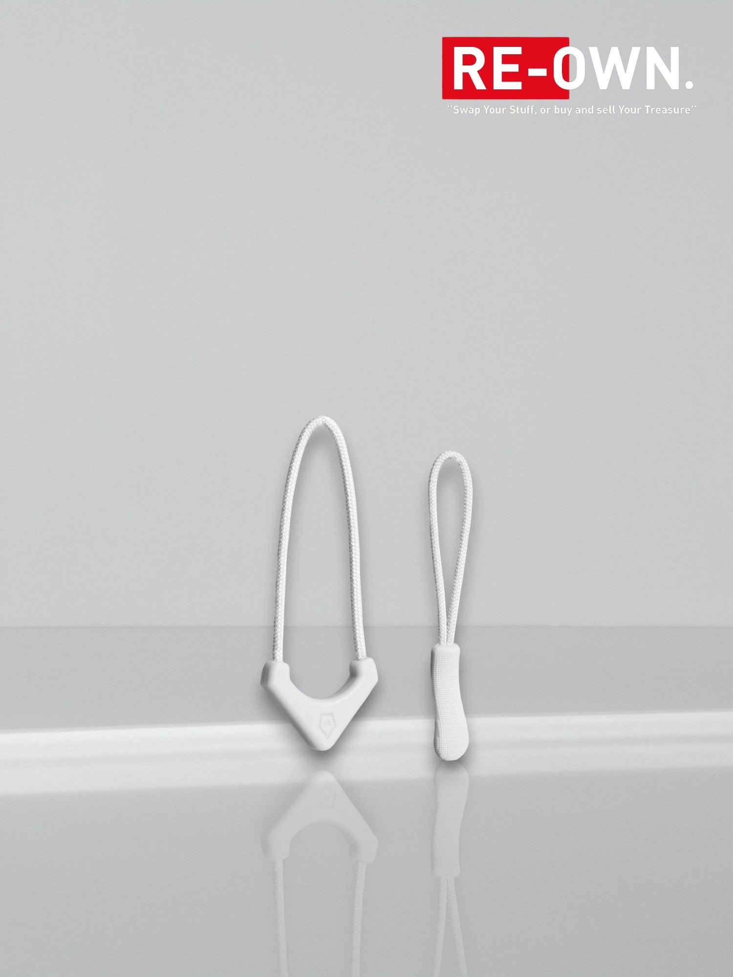 WANDRD Standard Zipper Puller, Cloudbreak White