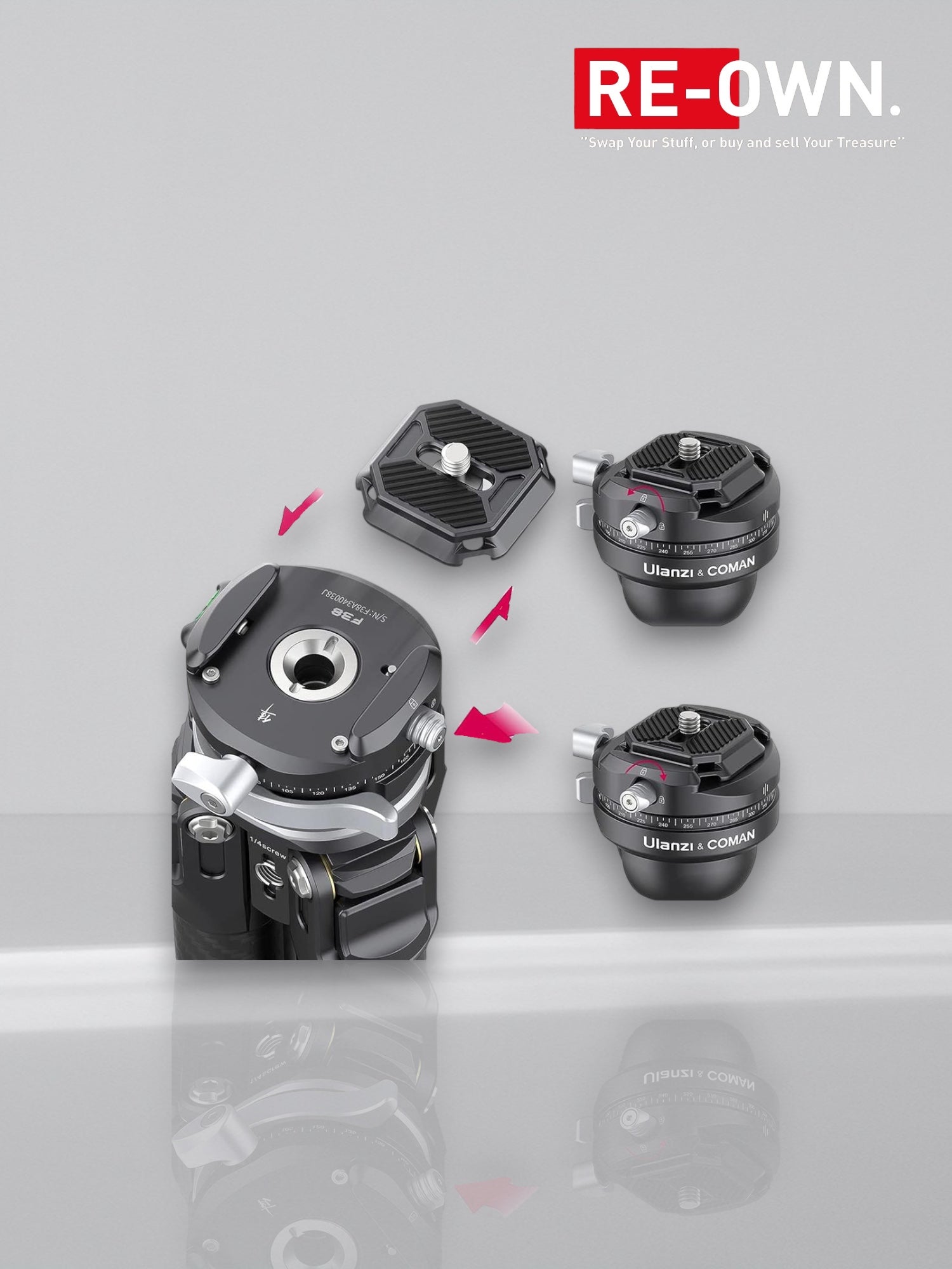 Ulanzi X Coman Zero Y F38 Carbon Tripod