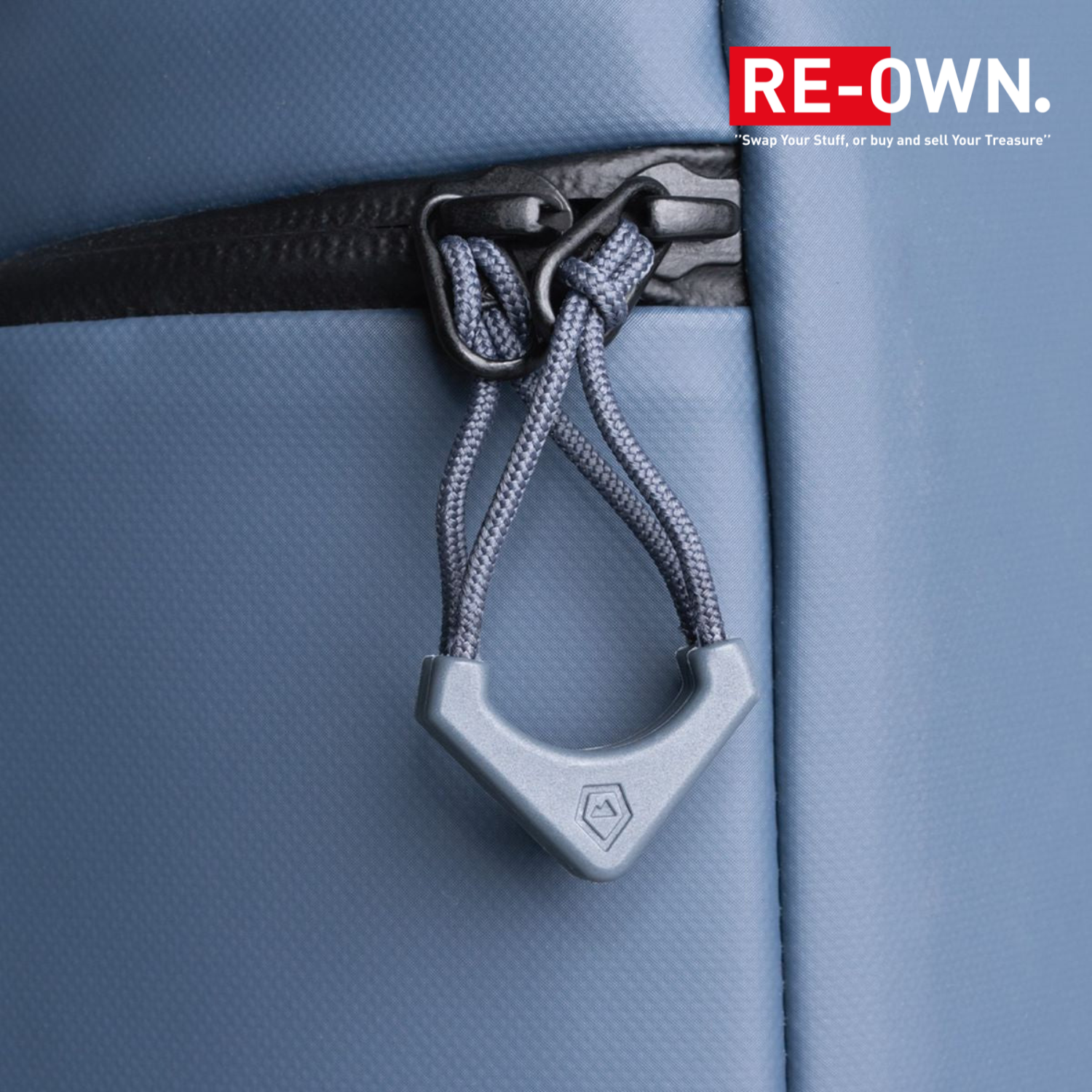 WANDRD WORRYLESS Zipper Puller, Aegean Blue