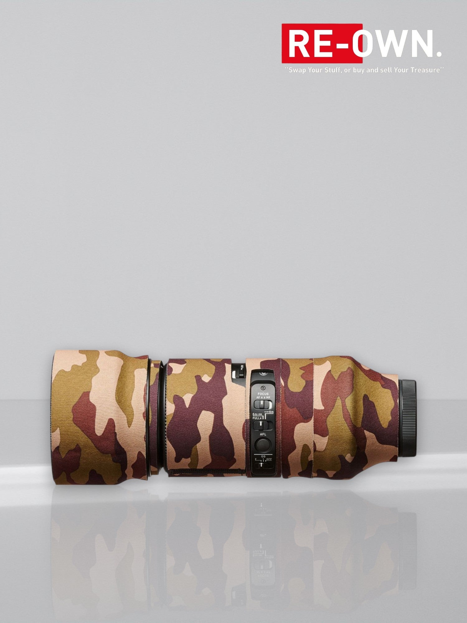 easyCover Lens Oak 100-400mm f/5-6.3 DG DN OS Sony E / Leica L Brown Camouflage