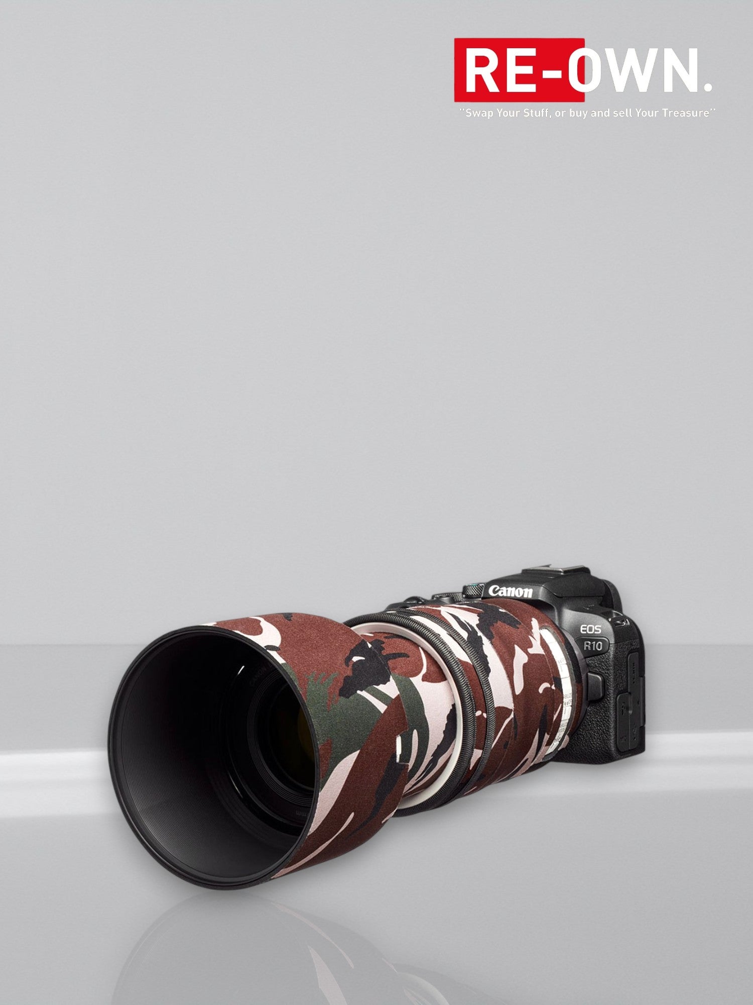 easyCover Lens Oak For Canon RF 70-200mm f/4.0 L IS USM Green Camouflage