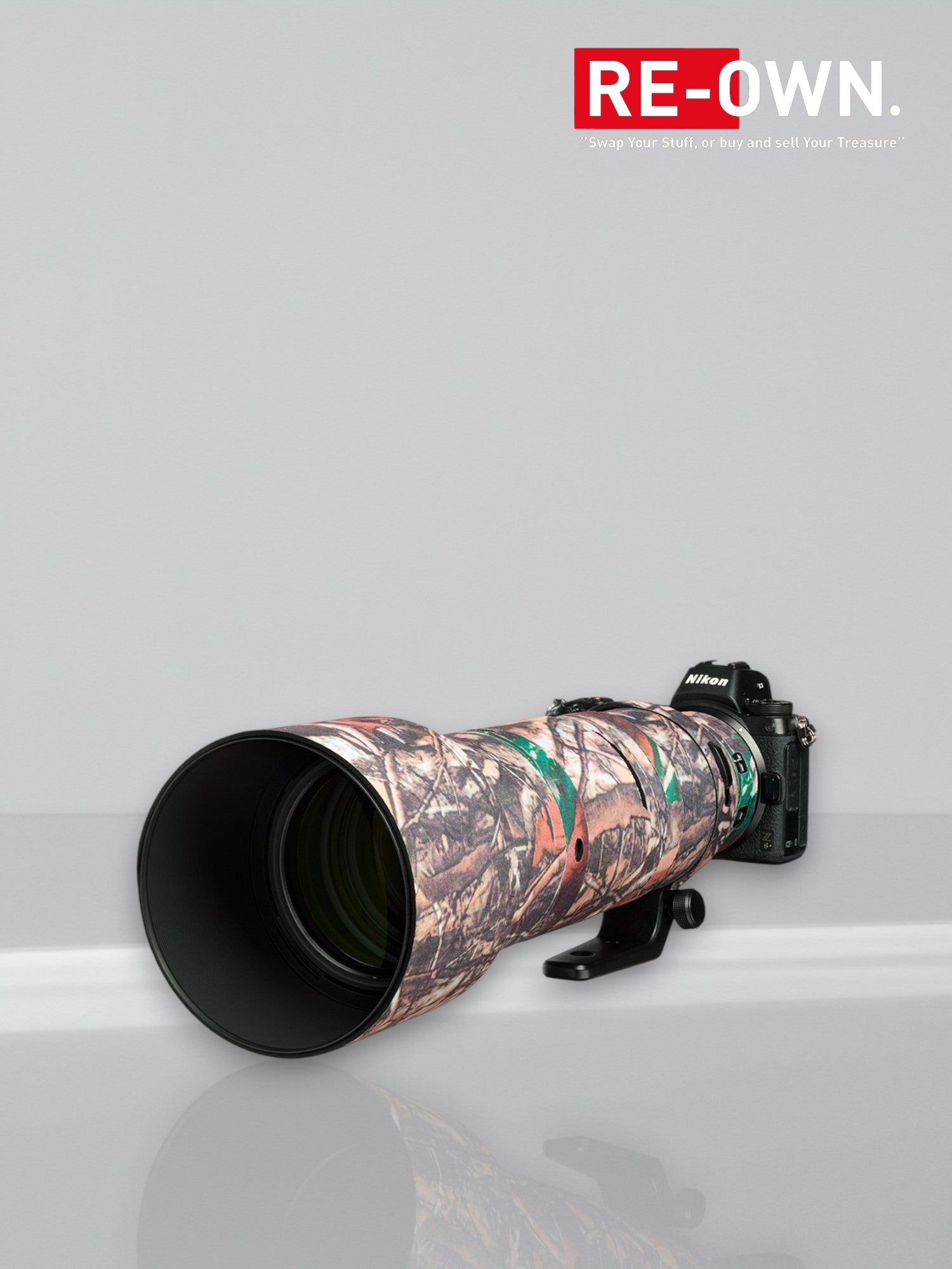 easyCover Lens Oak For Nikon Z 180-600mm f/5.6-6.3 VR Forest Camouflage New