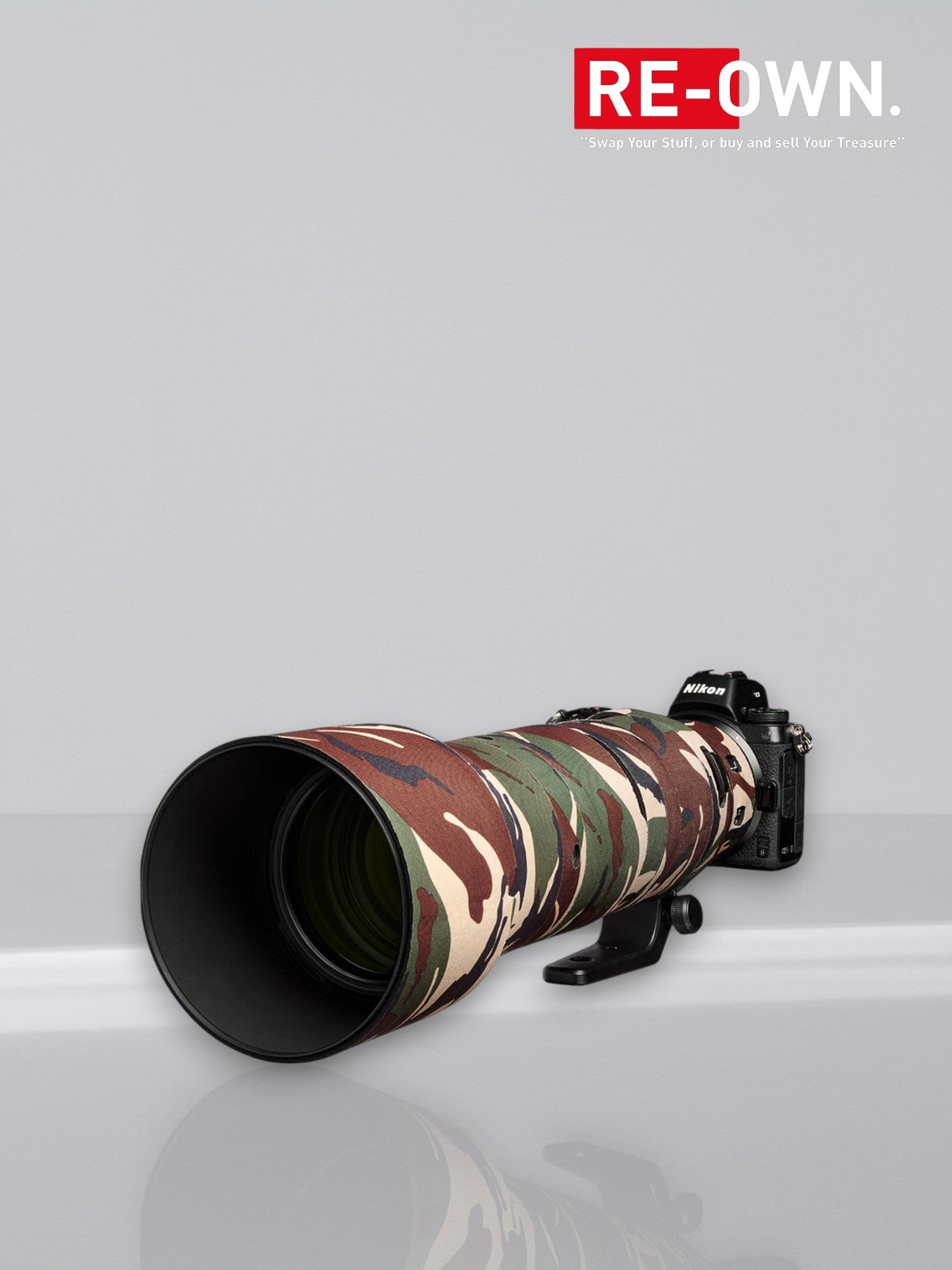 easyCover Lens Oak For Nikon Z 180-600mm f/5.6-6.3 VR Green Camouflage New