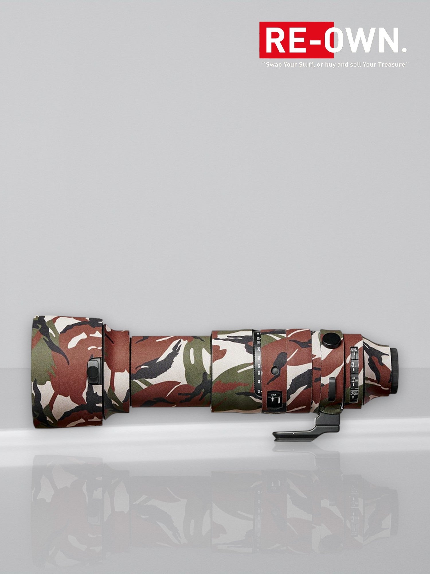 easyCover Lens Oak For Sigma 60-600mm f/4.5-6.3 DG OS HSM Green Camouflage New