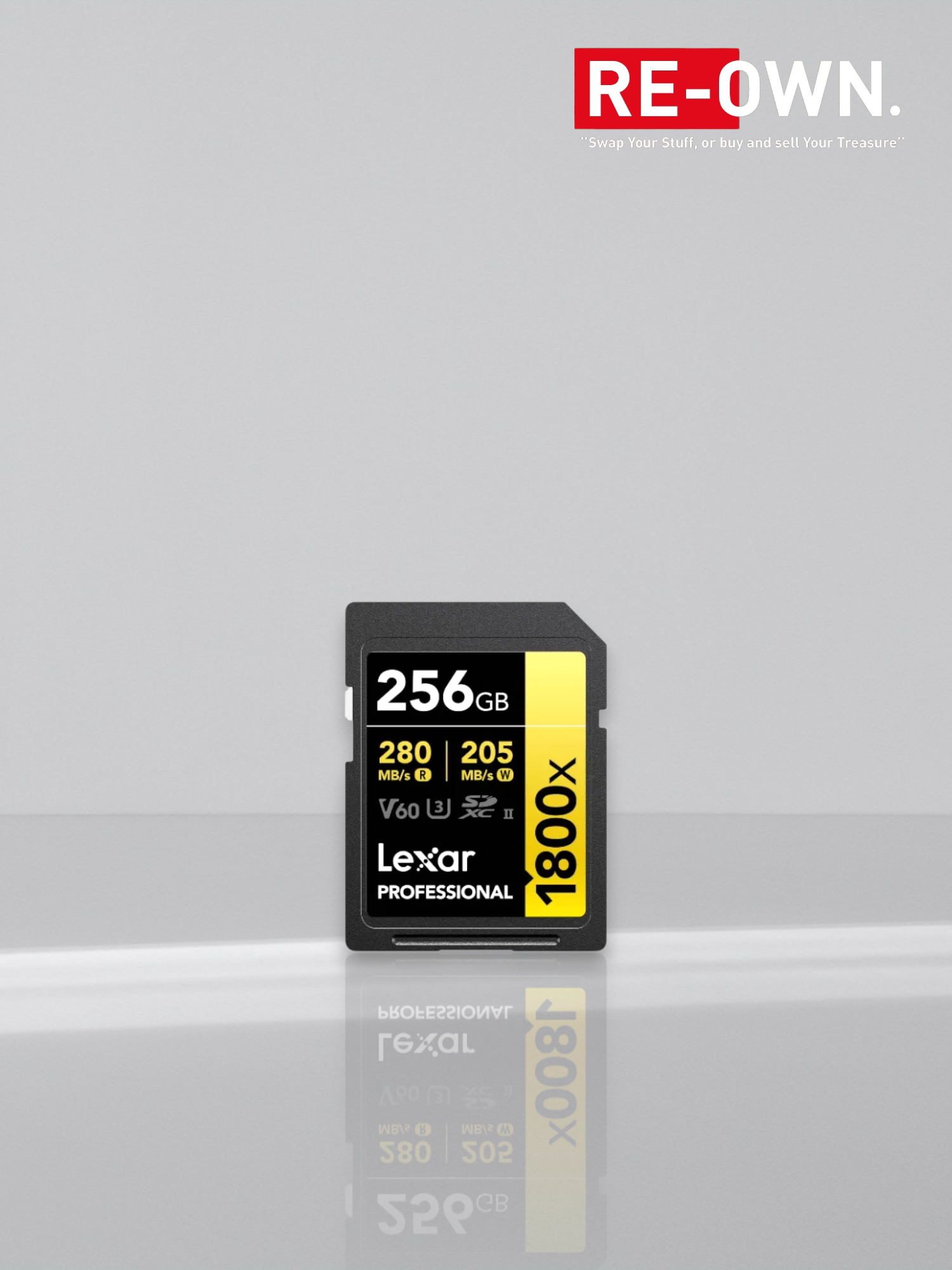 Lexar Pro Gold 256GB SDXC V60 UHS-II - R280/W205 MB/s