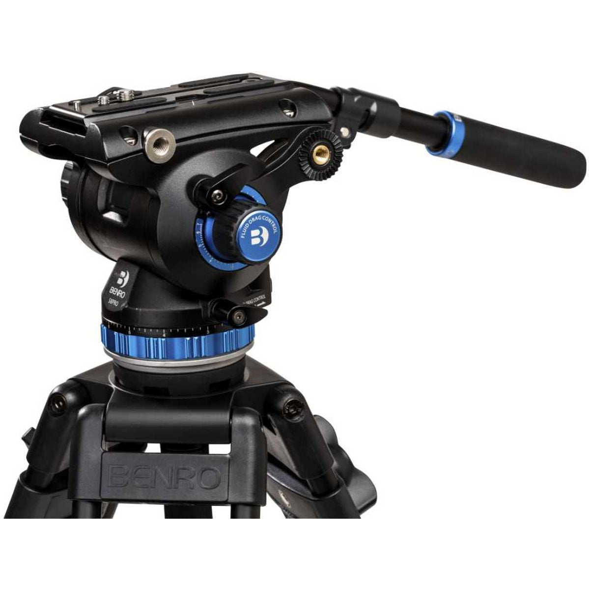 A673TM Aluminum Dual Tube Video Tripod w/ S8PRO Video Head (A