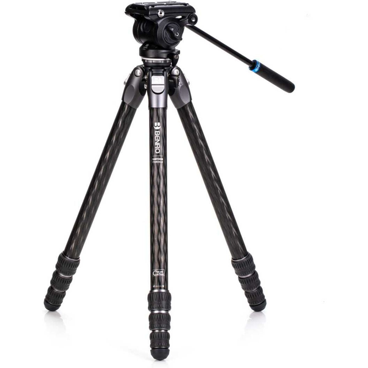 Tortoise Carbon Tripod w/ S4PRO Videokop 34C Leveling Base T