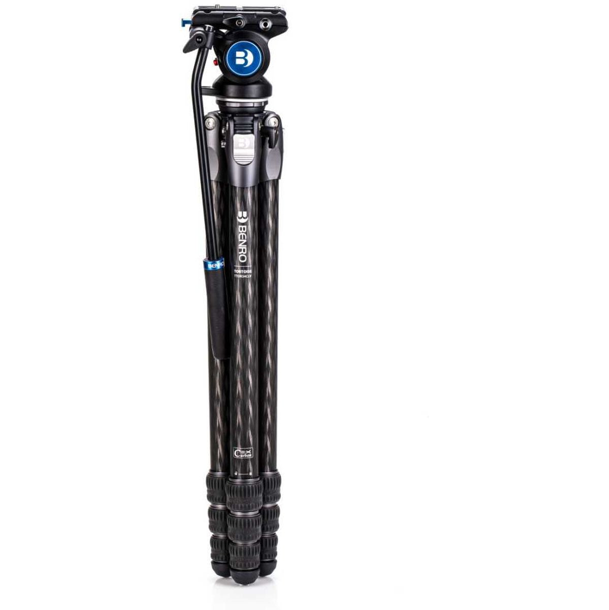 Tortoise Carbon Tripod w/ S4PRO Video Head 34C Leveling Base T