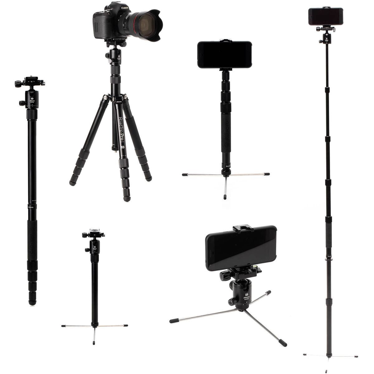 Roadtrip Pro Alu Tripod Black