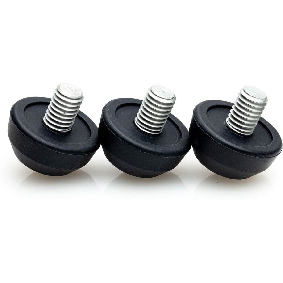 30mm Rubber Foot 3 Flat / Screw Foot 3/8" (3X)