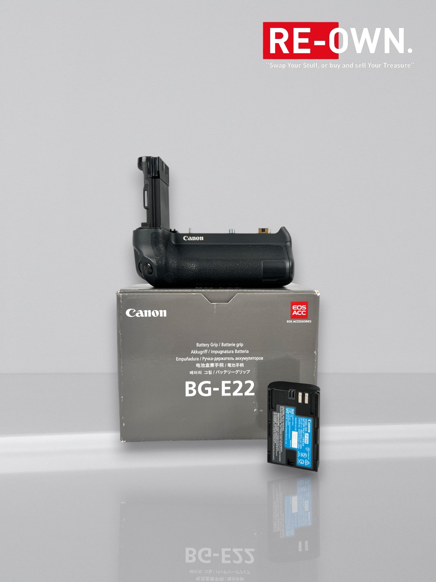 Canon BG-E22 Batterijgrip EOS R (doos & extra batterij)