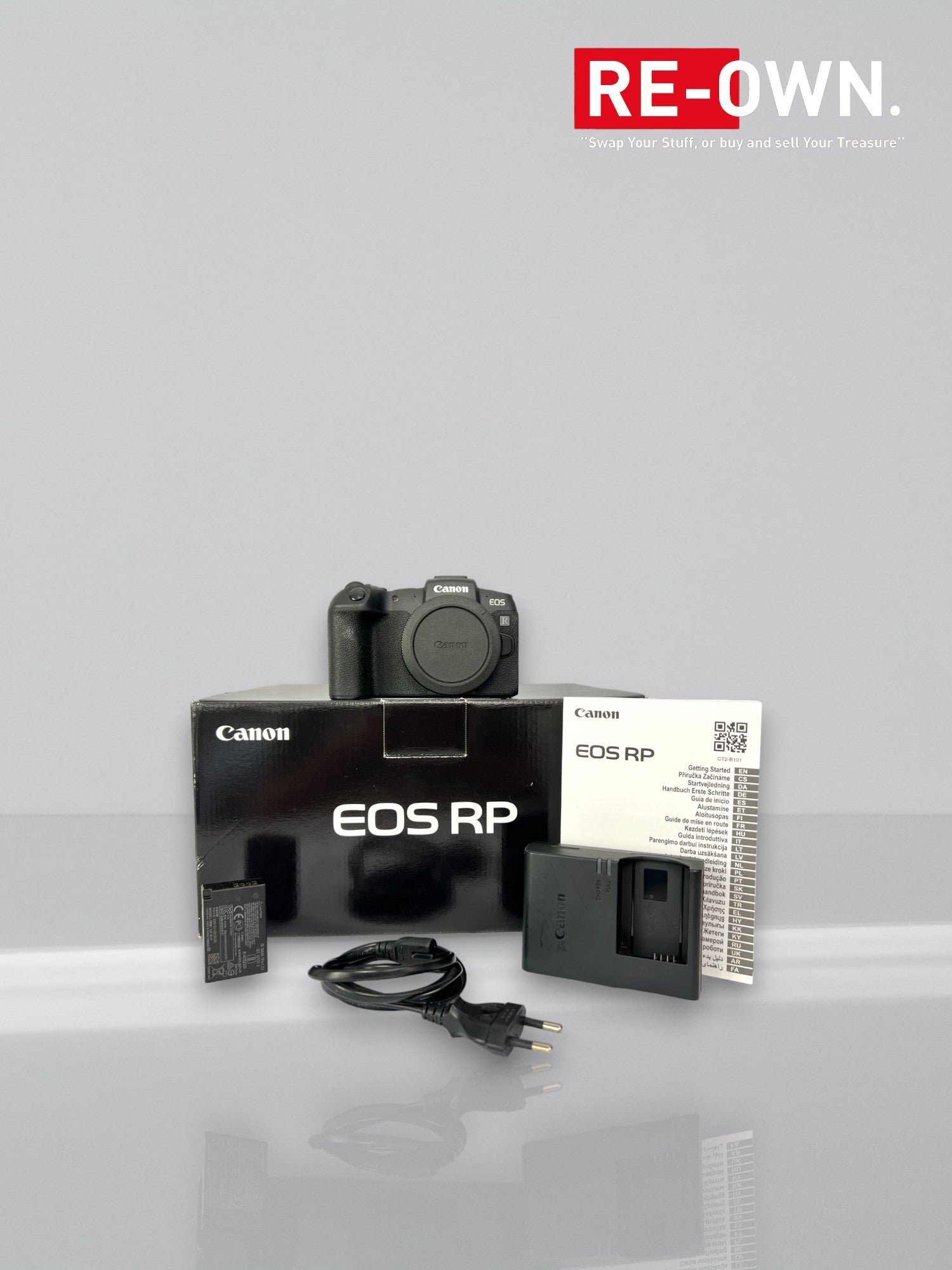 Canon eos RP + batterijgrip + 2 batterijen