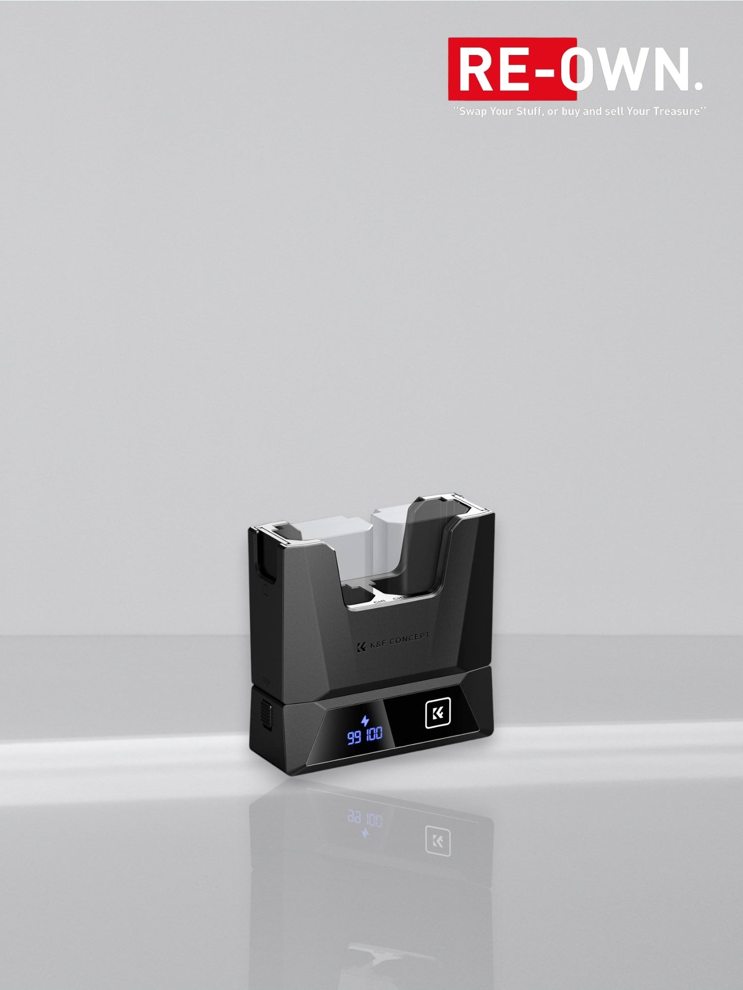 K&F Concept NP-FZ100-oplader 18W dubbele draagbare batterijlader voor Sony