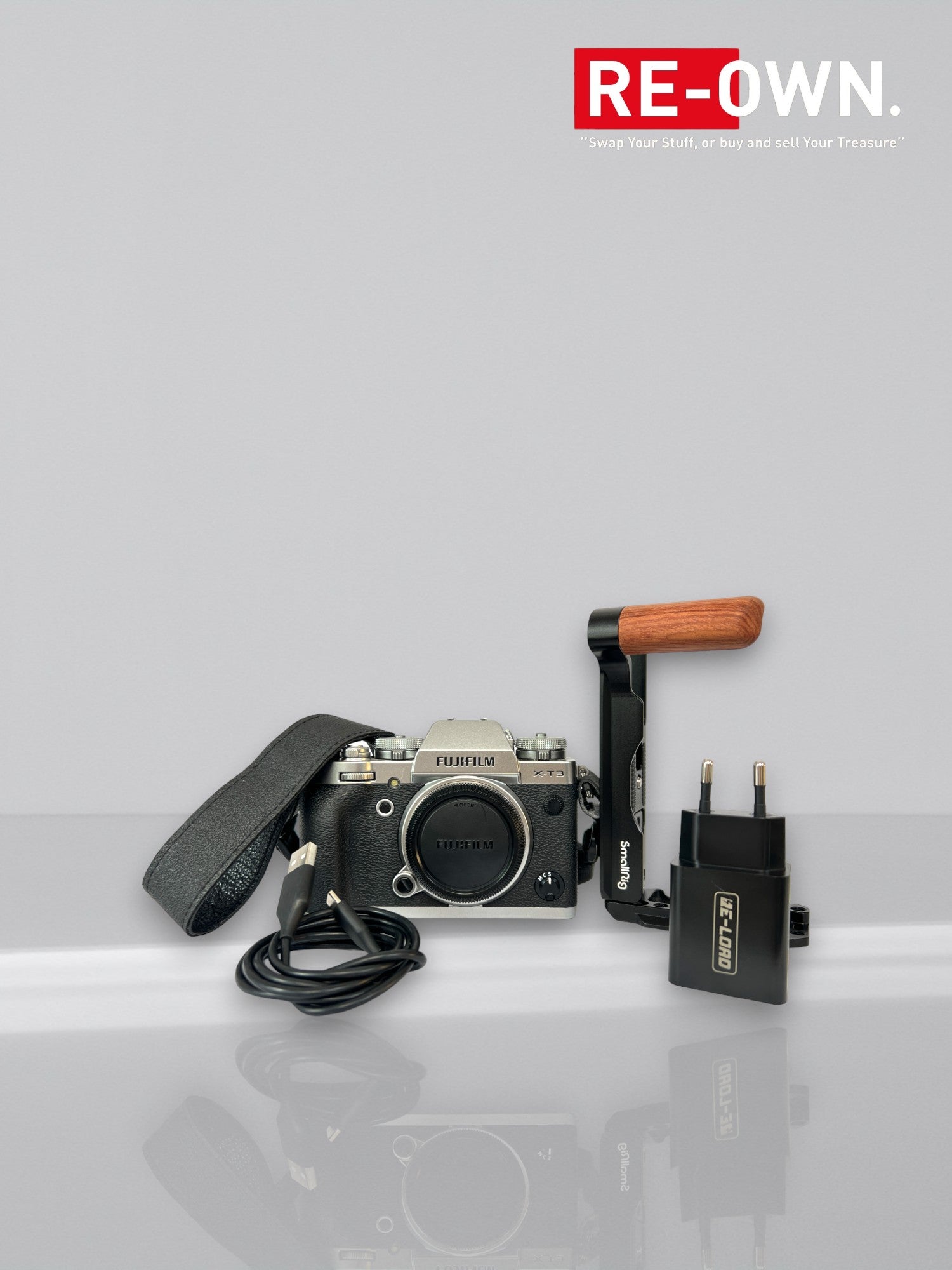 Fujifilm X-T3 body zilver + smallrig