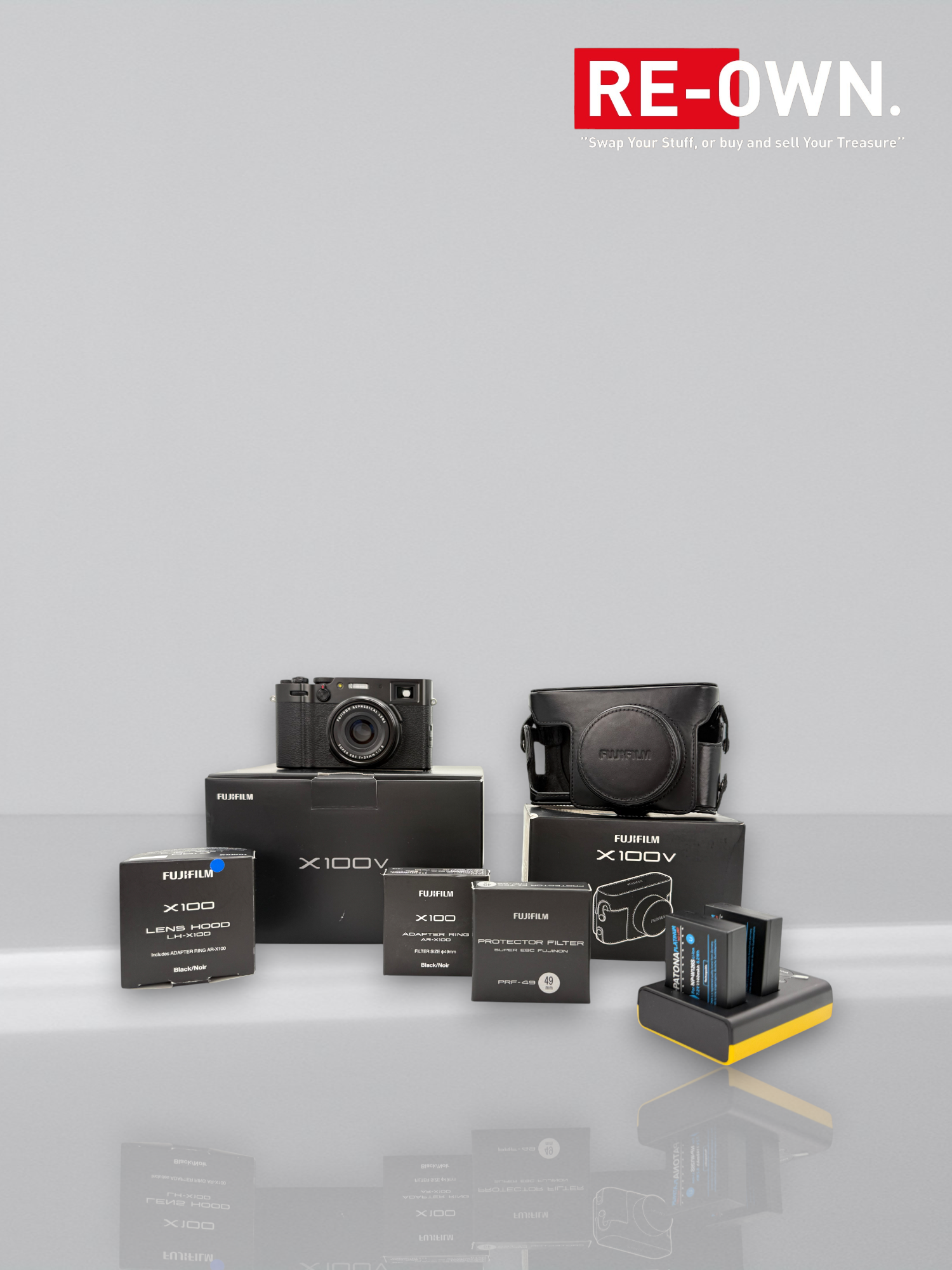 Fujifilm X100V zwart + veel extra's