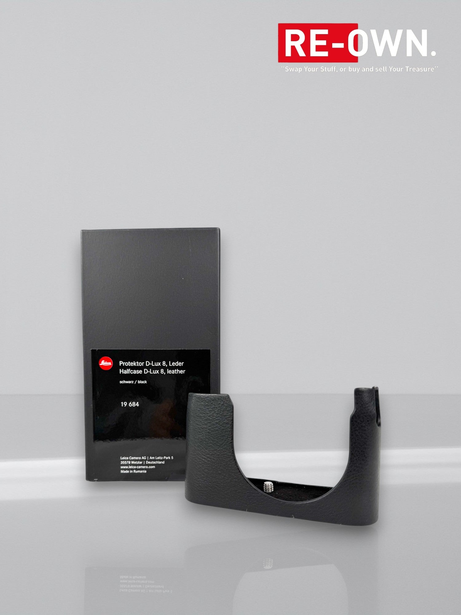Leica 19684 Halfcase D-LUX 8 leather black