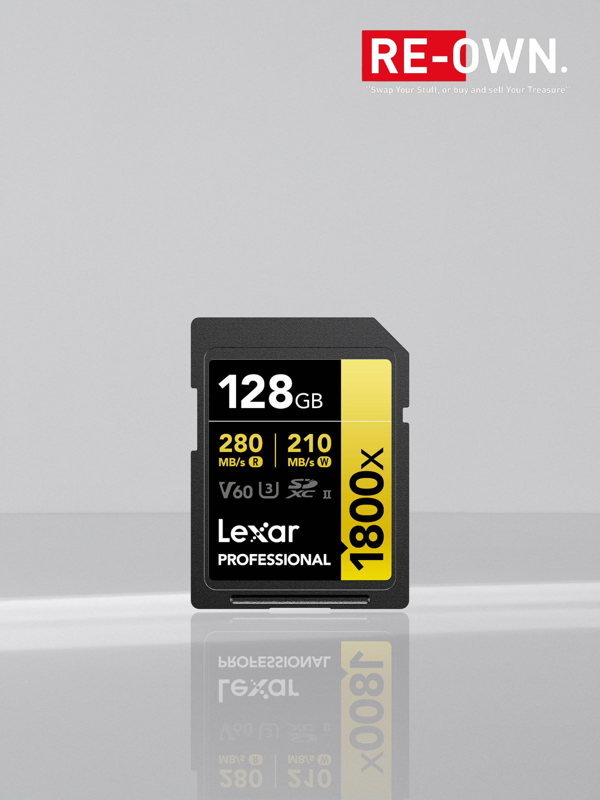 Lexar 128GB SDXC Pro UHS-II U3 V60 1800x geheugenkaart