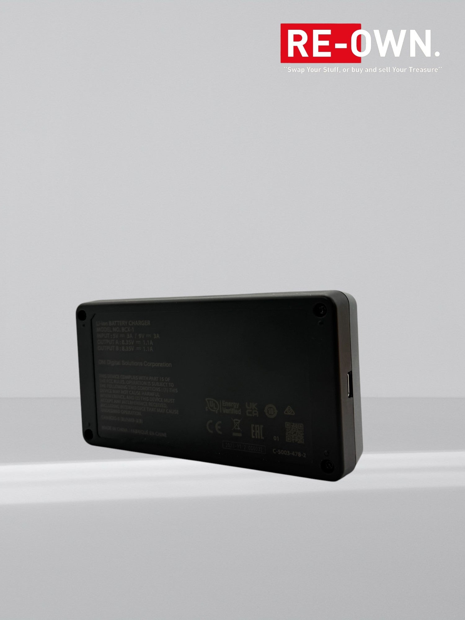 Om system SBCX- 1 batterij BLX1 + lader set