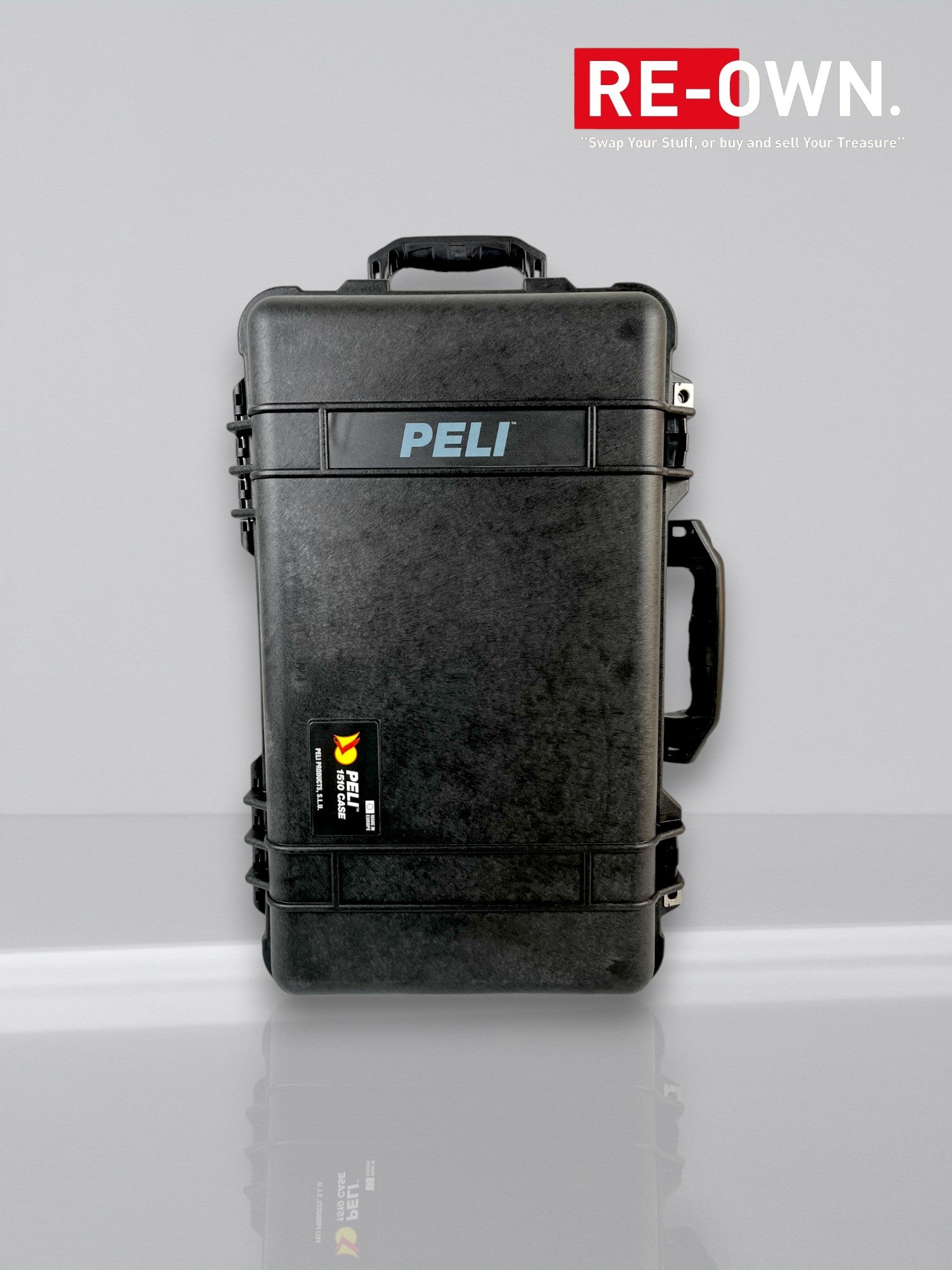 Peli Case 1510 koffer Zwart - klittenband vakverdeling (nieuw in doos)