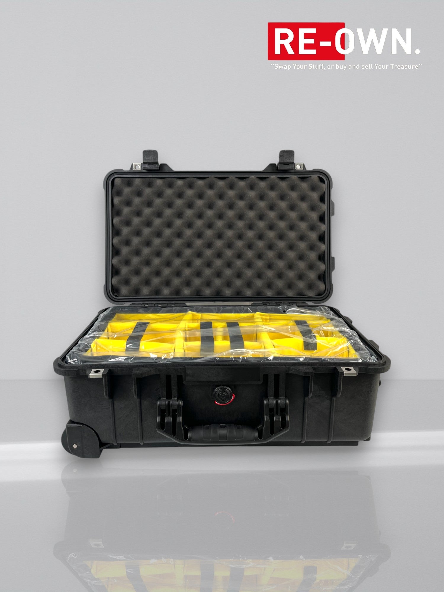 Peli Case 1510 koffer Zwart - klittenband vakverdeling (nieuw in doos)