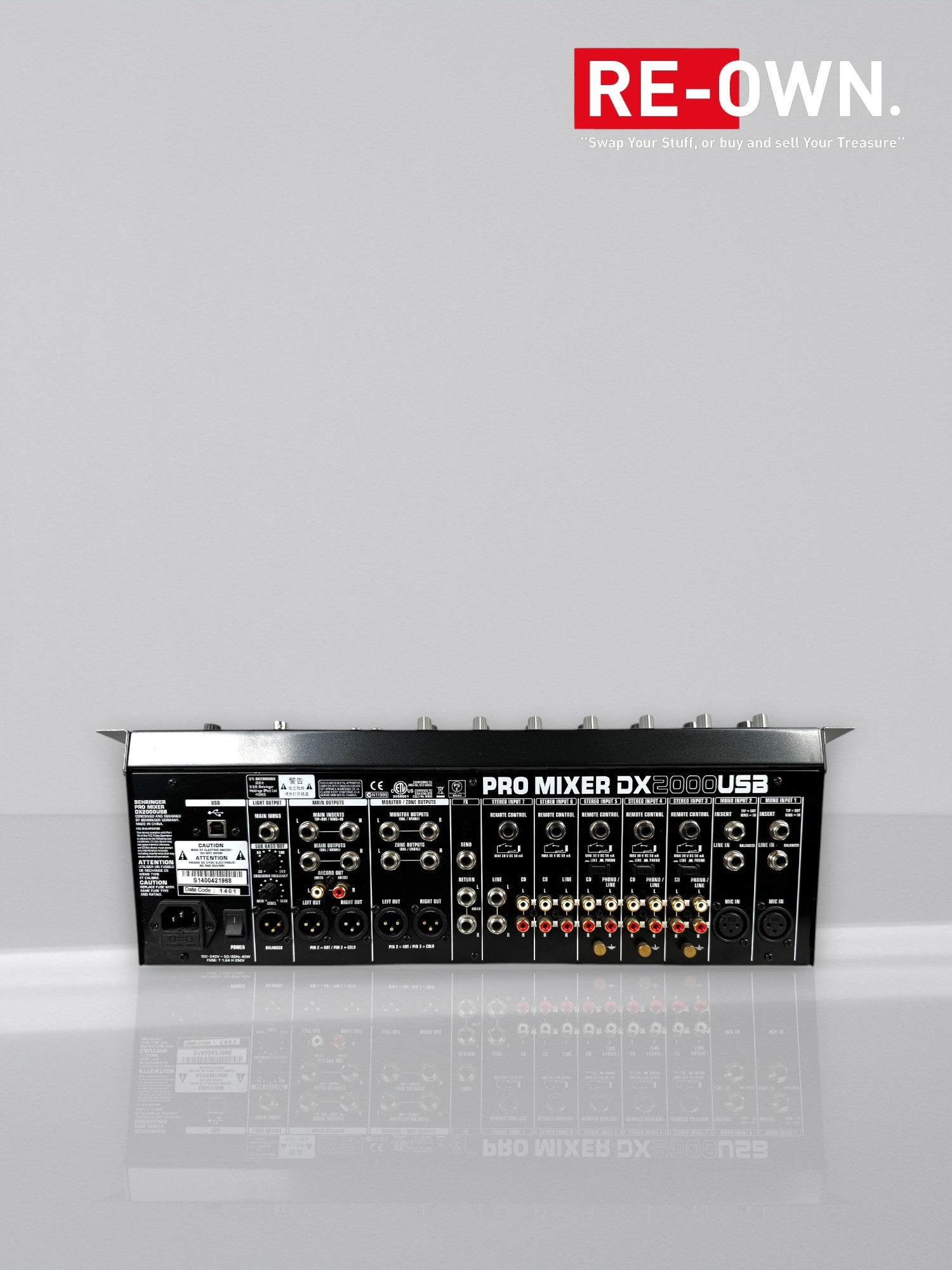 Behringer Pro Mixer DX2000 USB Mengpaneel